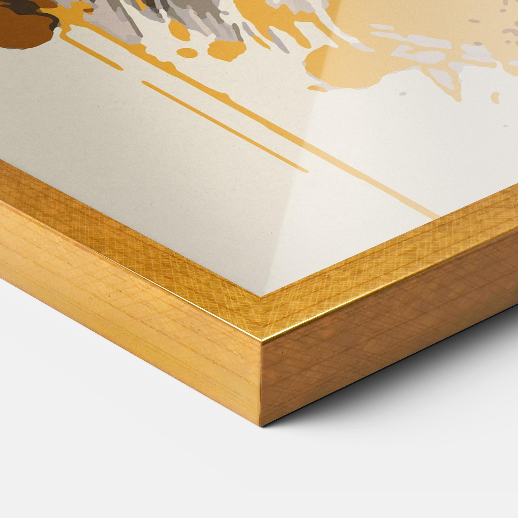 Keretezett Poszter Wolf Head Art mockup 3