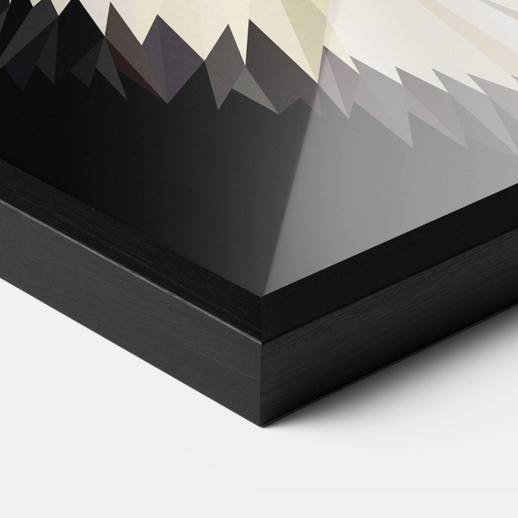 Keretezett Poszter Pretty Wolf Head mockup 3