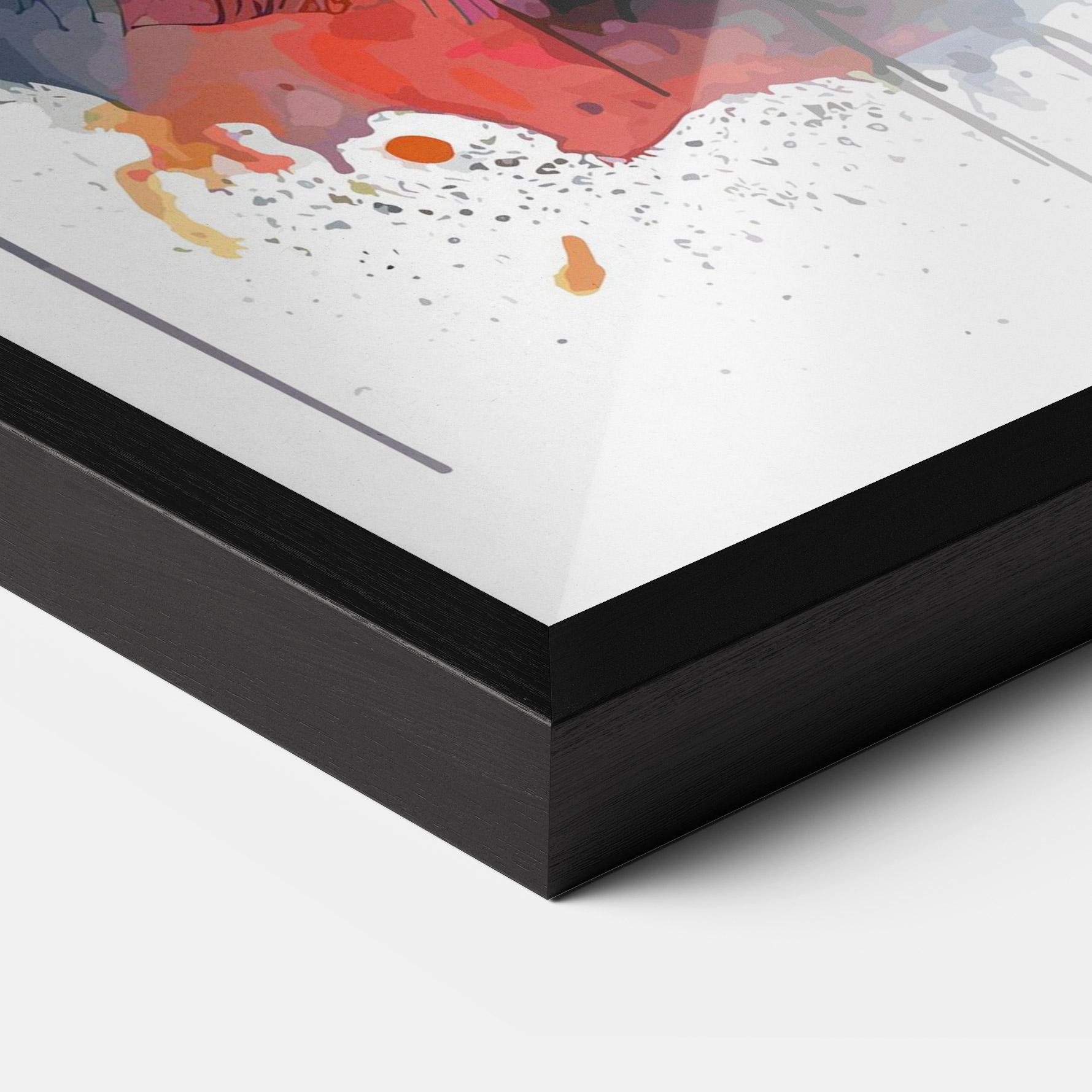 Keretezett Poszter Wolf Art mockup 3