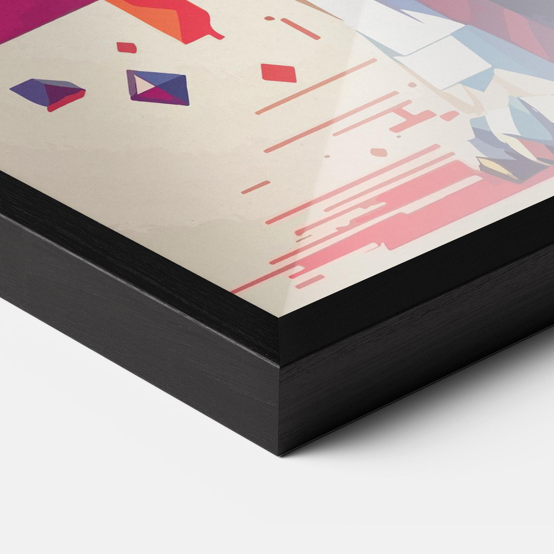 Keretezett Poszter Wolf Character mockup 3