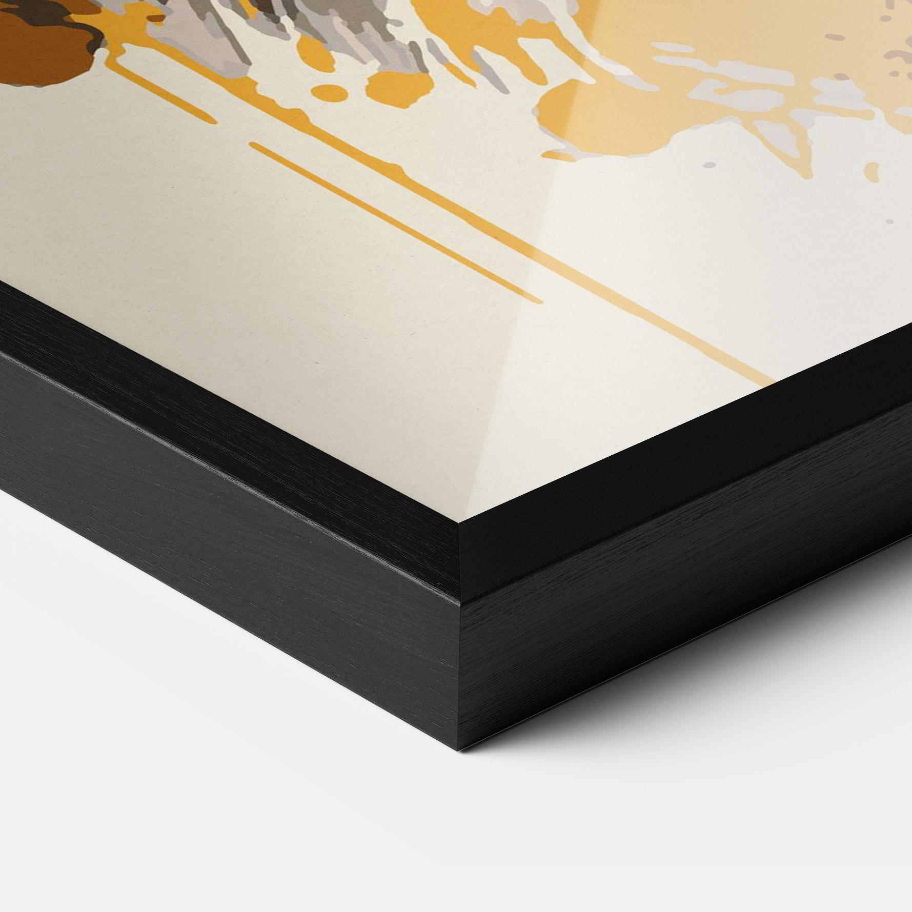 Keretezett Poszter Wolf Head Art mockup 3