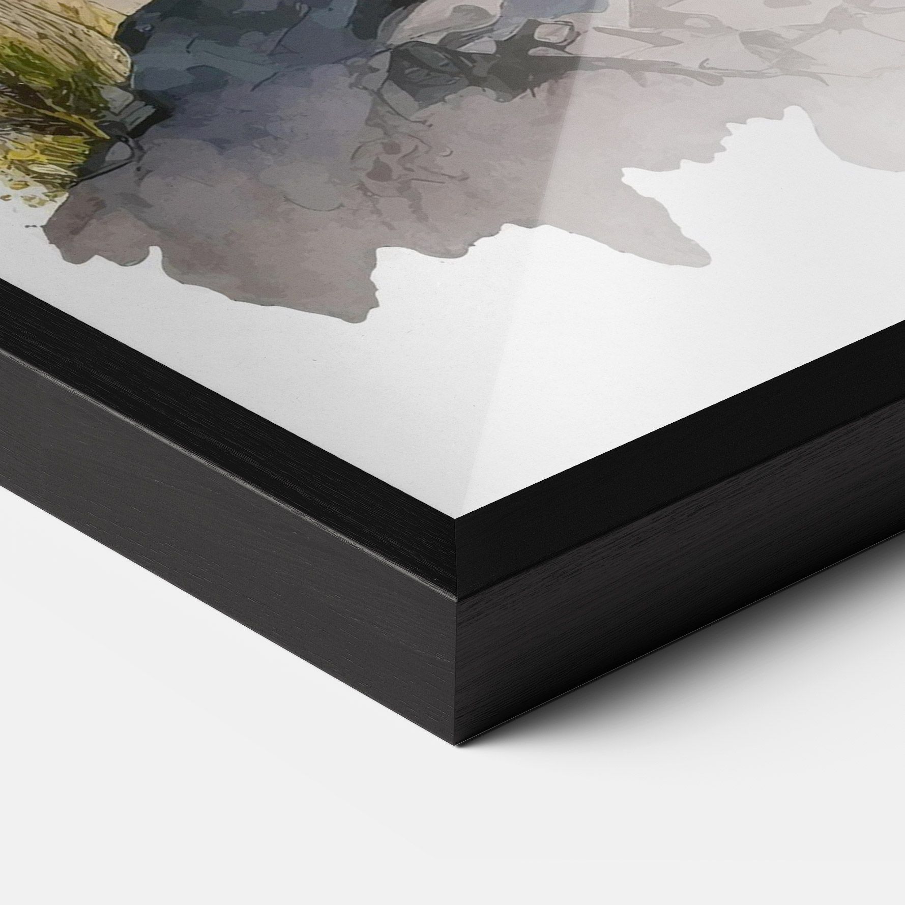 Wolf On Rock mockup 3