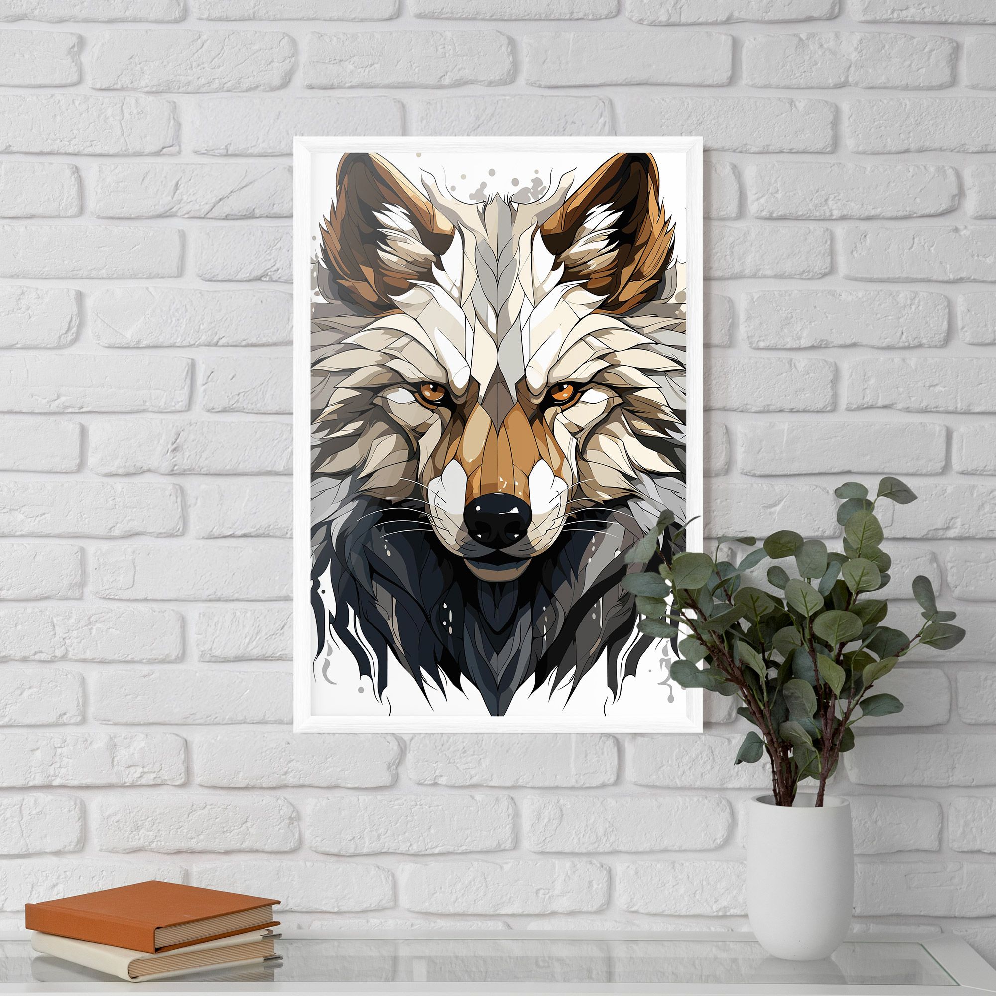 Brown Wolf mockup 5