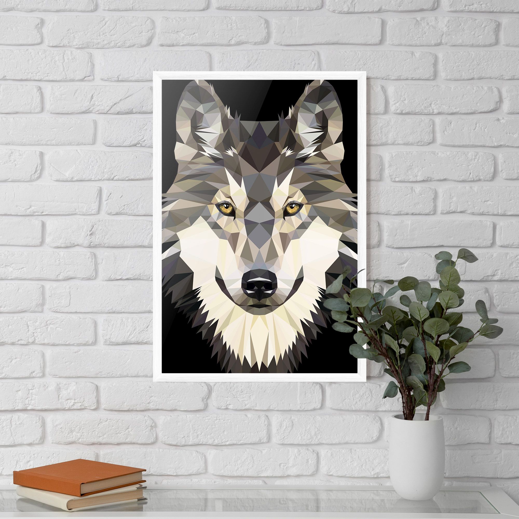 Pretty Wolf Head mockup 5