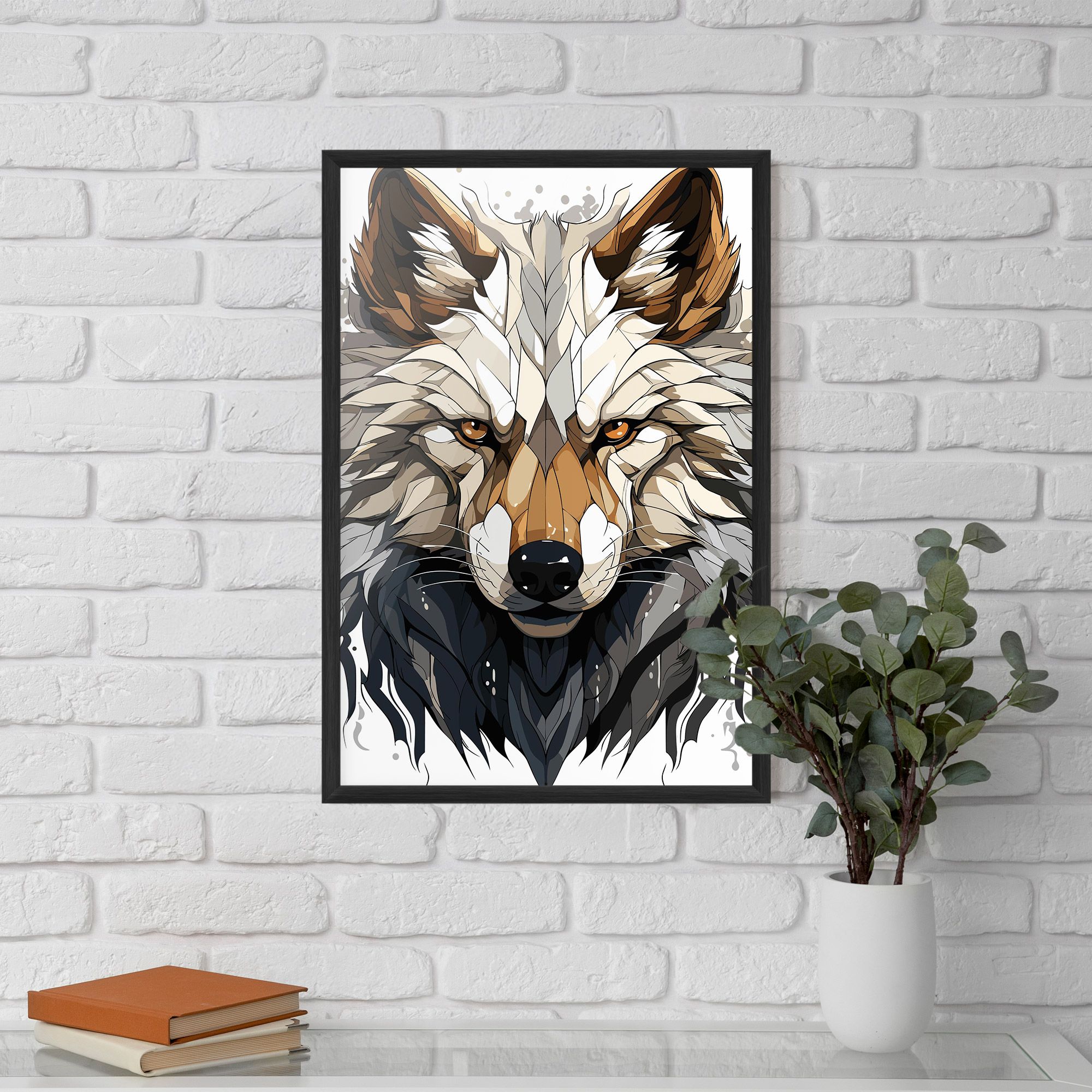 Brown Wolf mockup 5