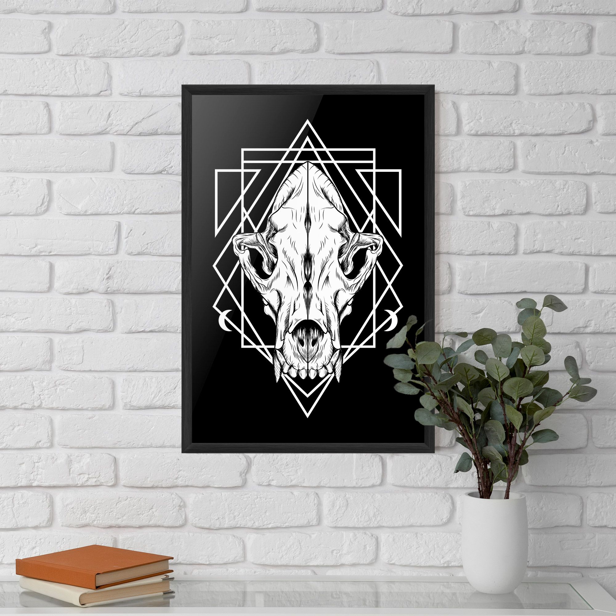 Dark Wolf Skull mockup 5