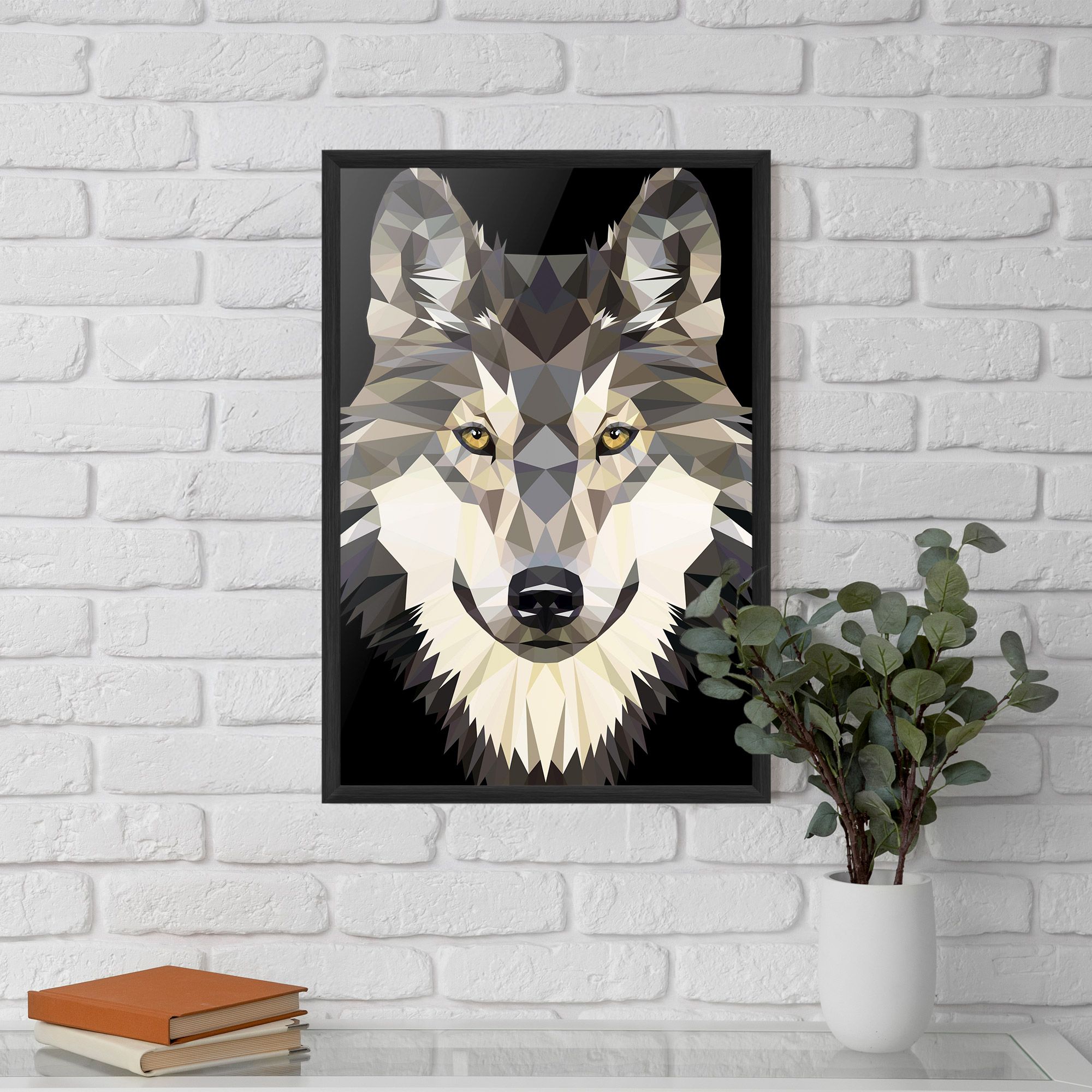 Pretty Wolf Head mockup 5