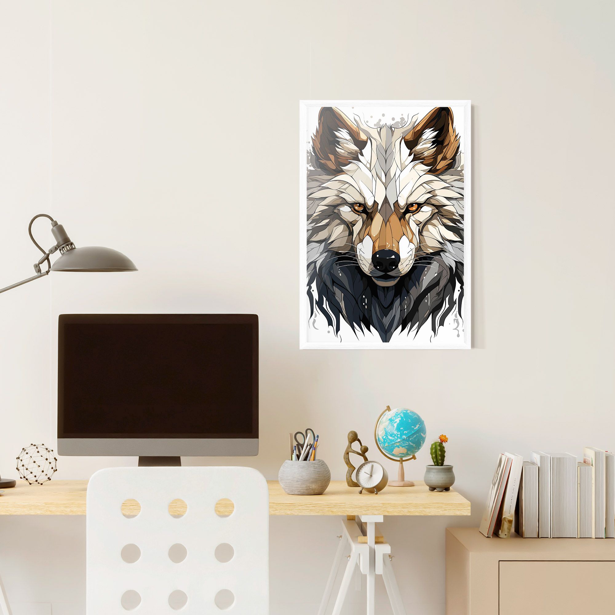 Brown Wolf mockup 6