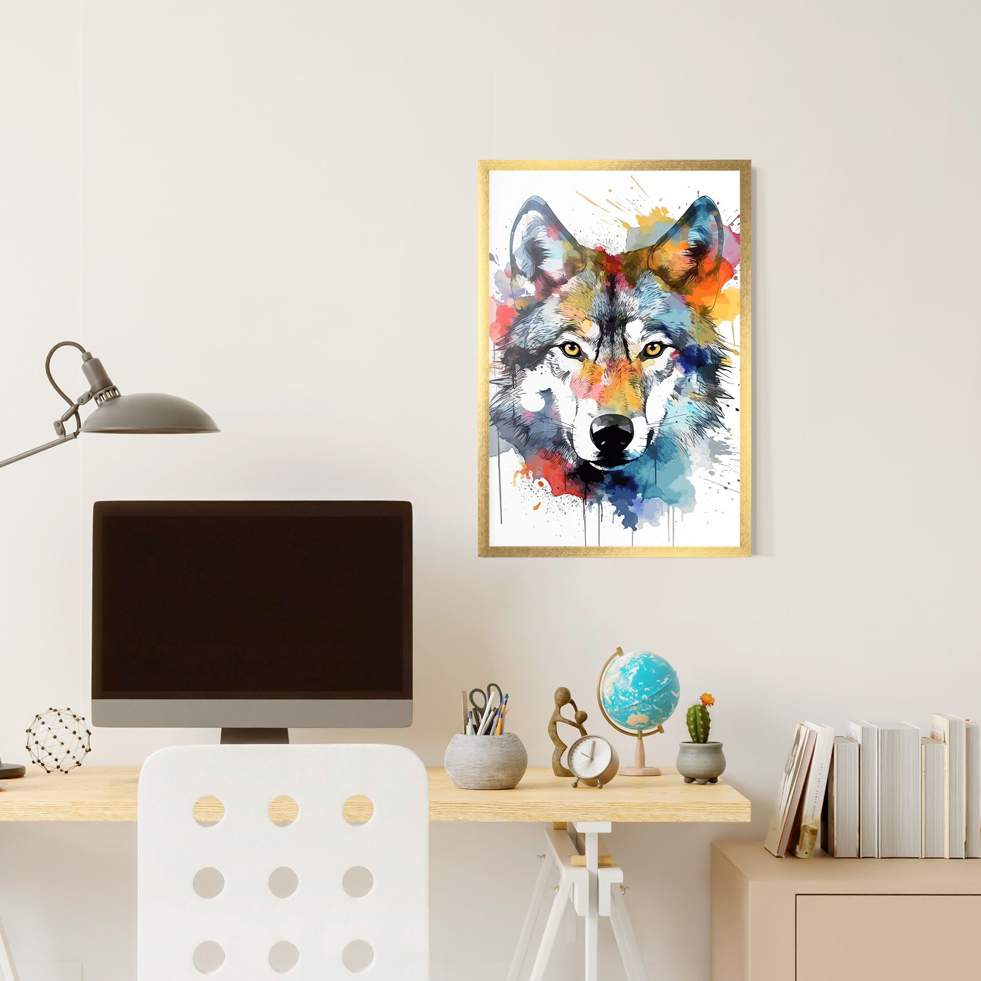 Wolf Art mockup 6