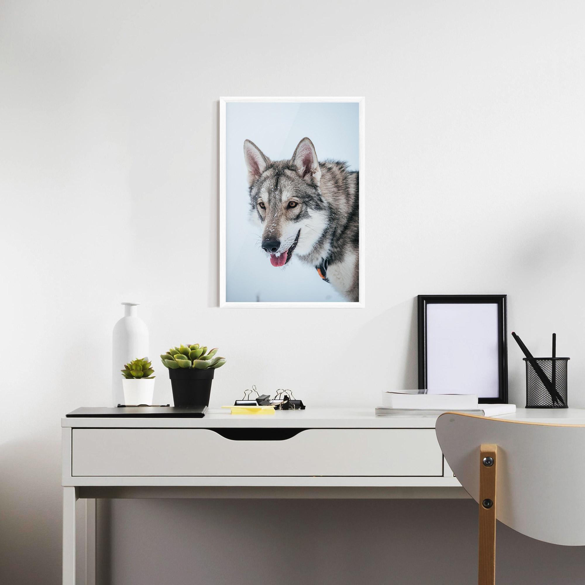 Keretezett Poszter Wolf Head mockup 7
