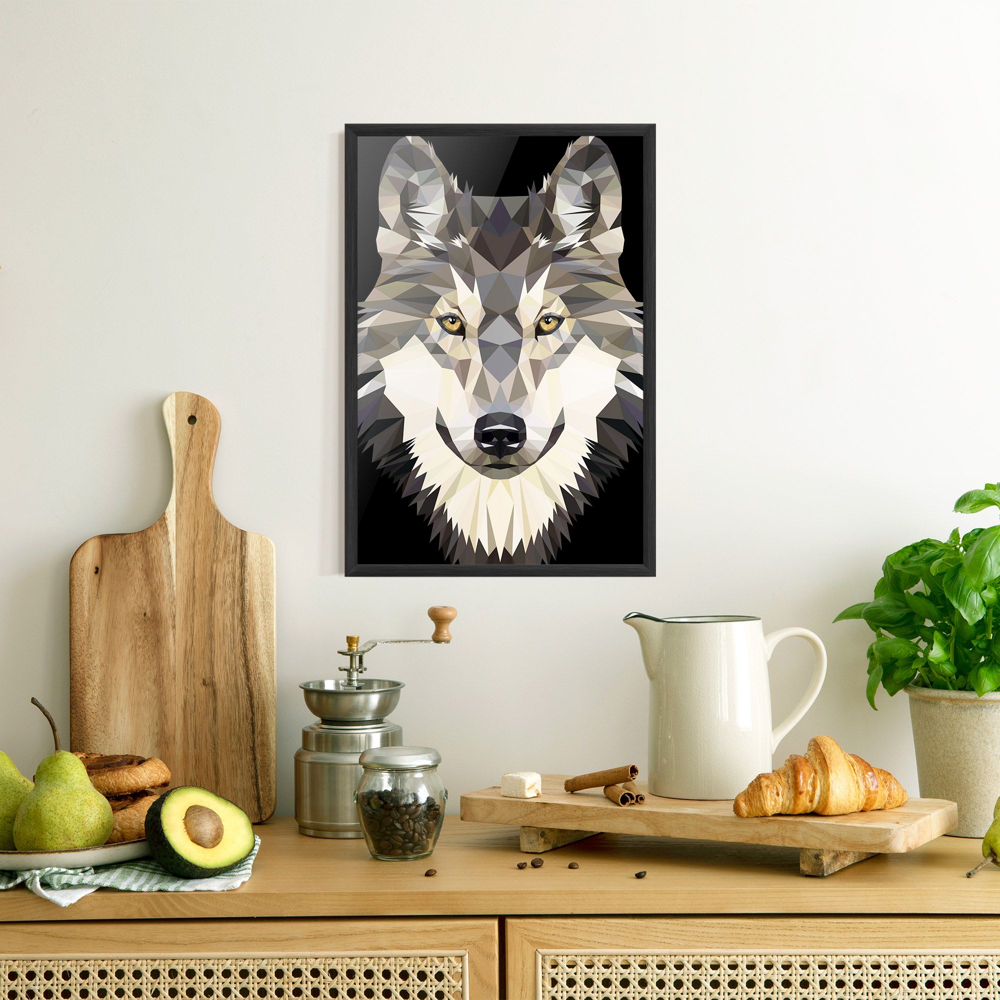 Pretty Wolf Head mockup 8