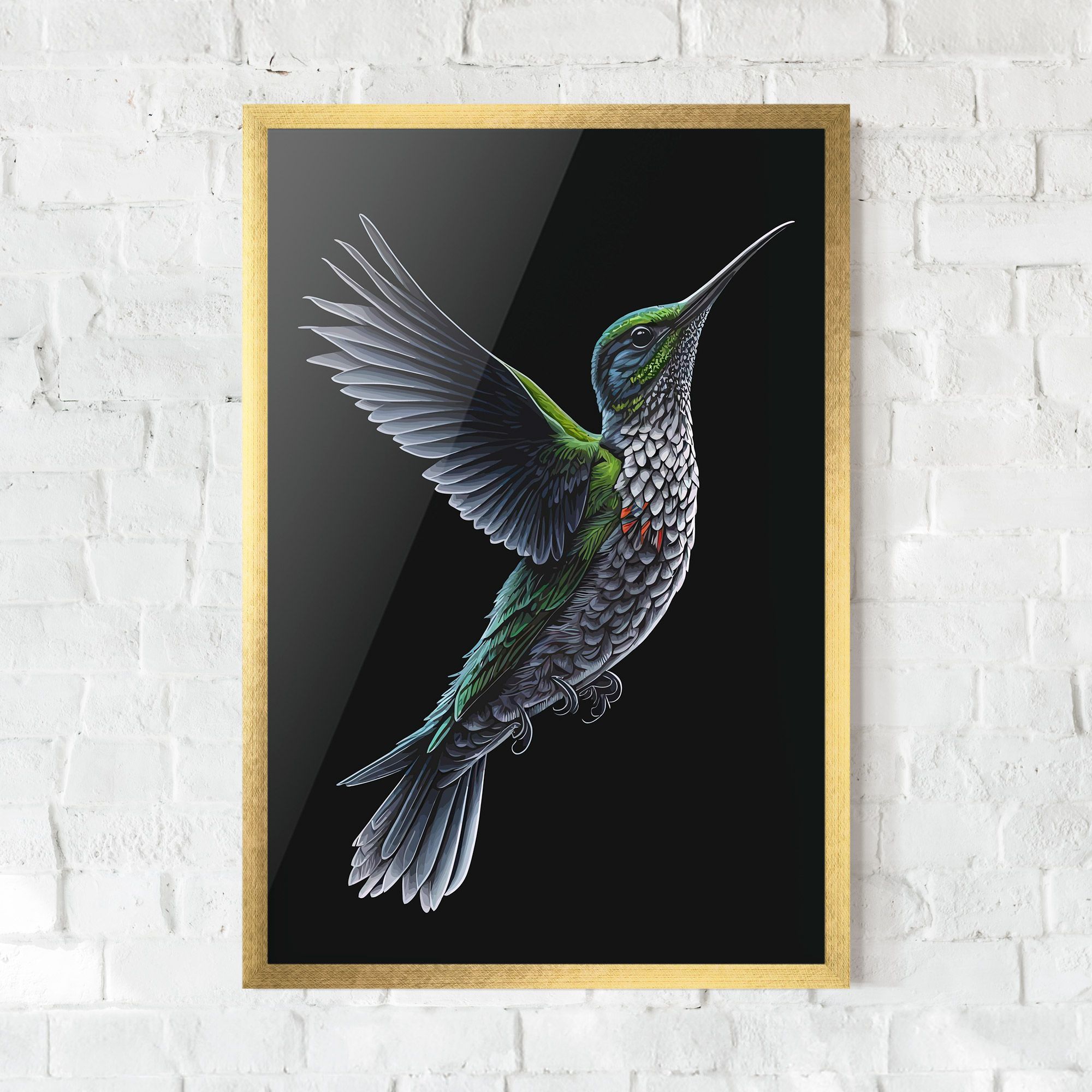 Green Hummingbird mockup 0
