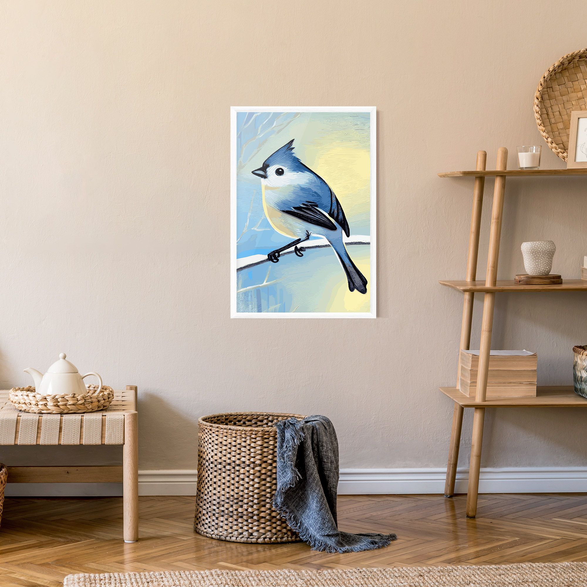 Bird Winter Painting mockup 9