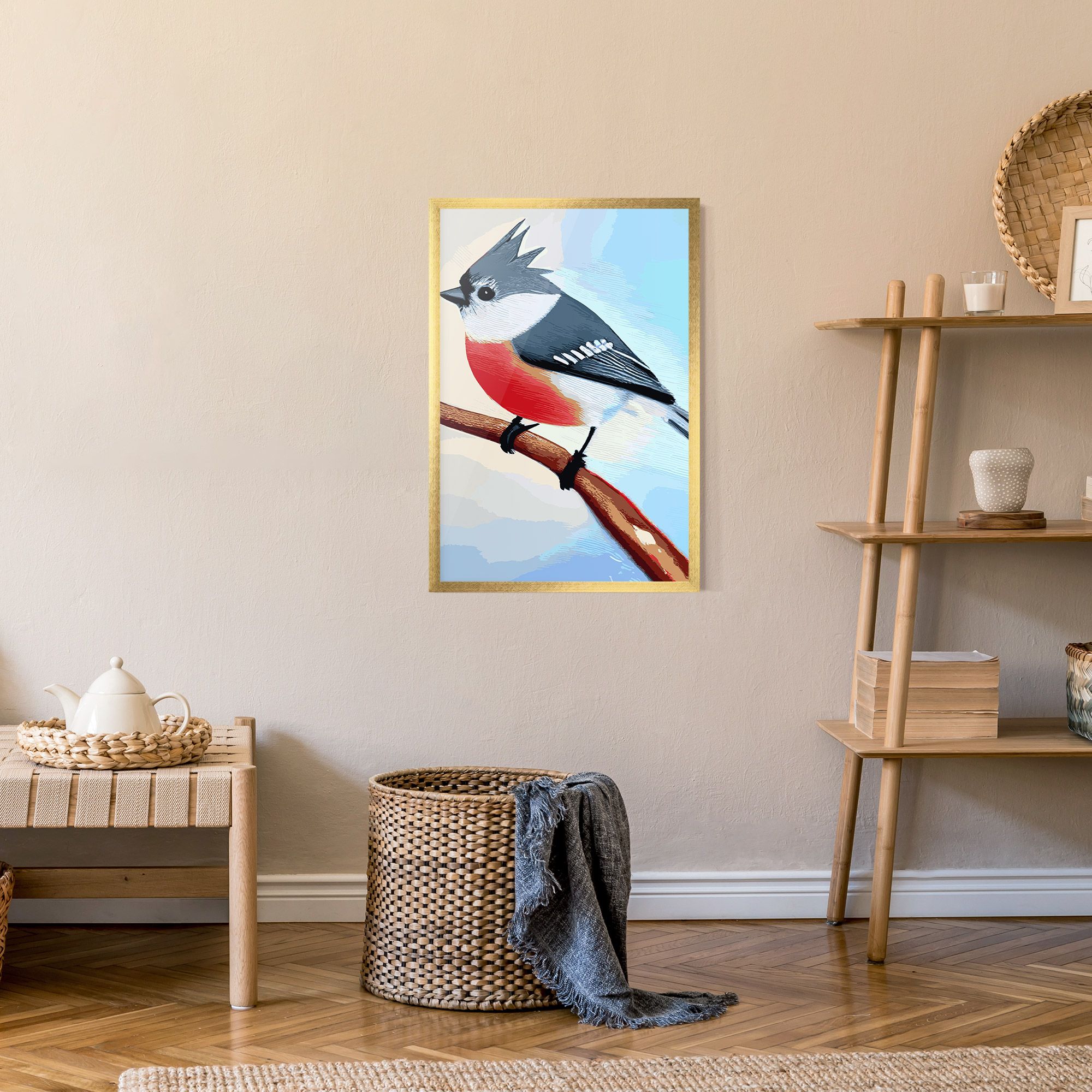 Blue Bird Painting mockup 9