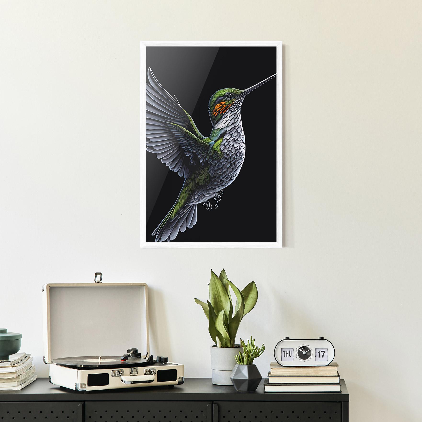 Keretezett Poszter Hummingbird mockup 2