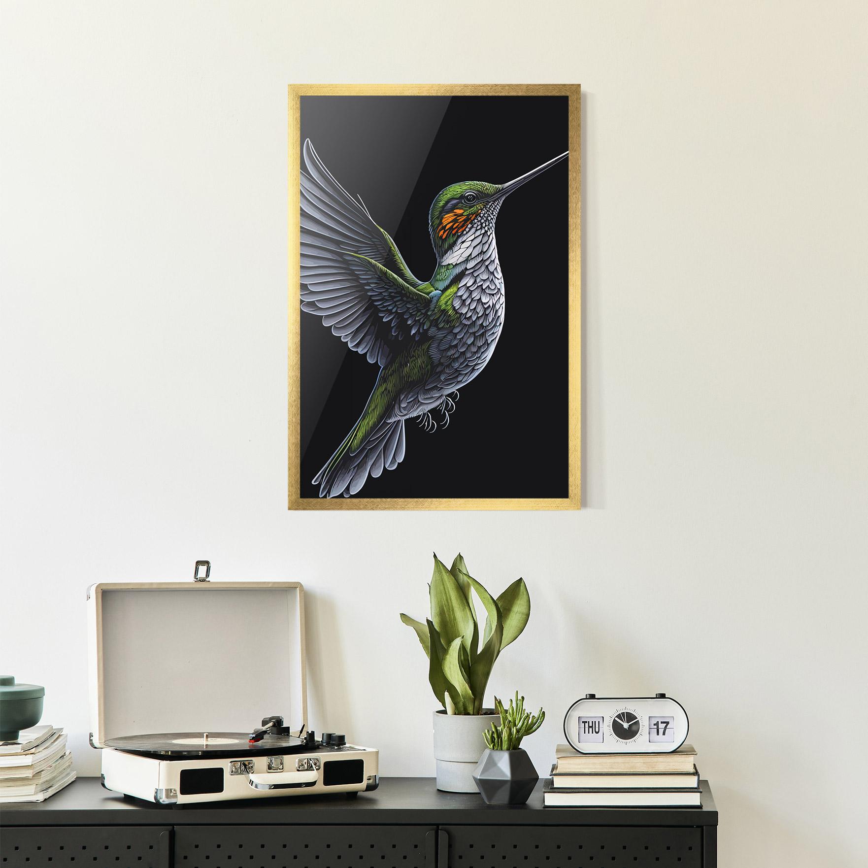 Keretezett Poszter Hummingbird mockup 2