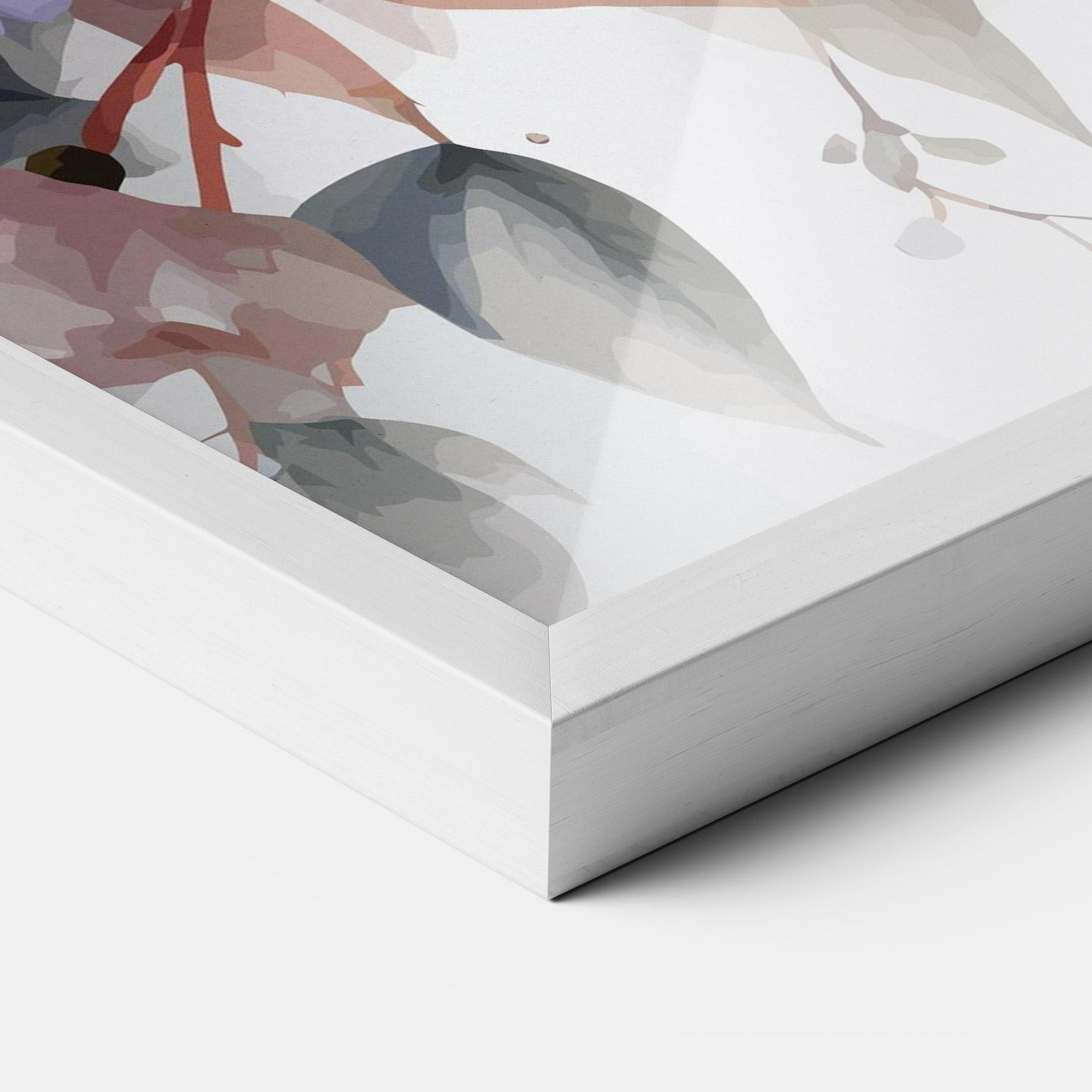 Keretezett Poszter Bird Pretty Blue mockup 3