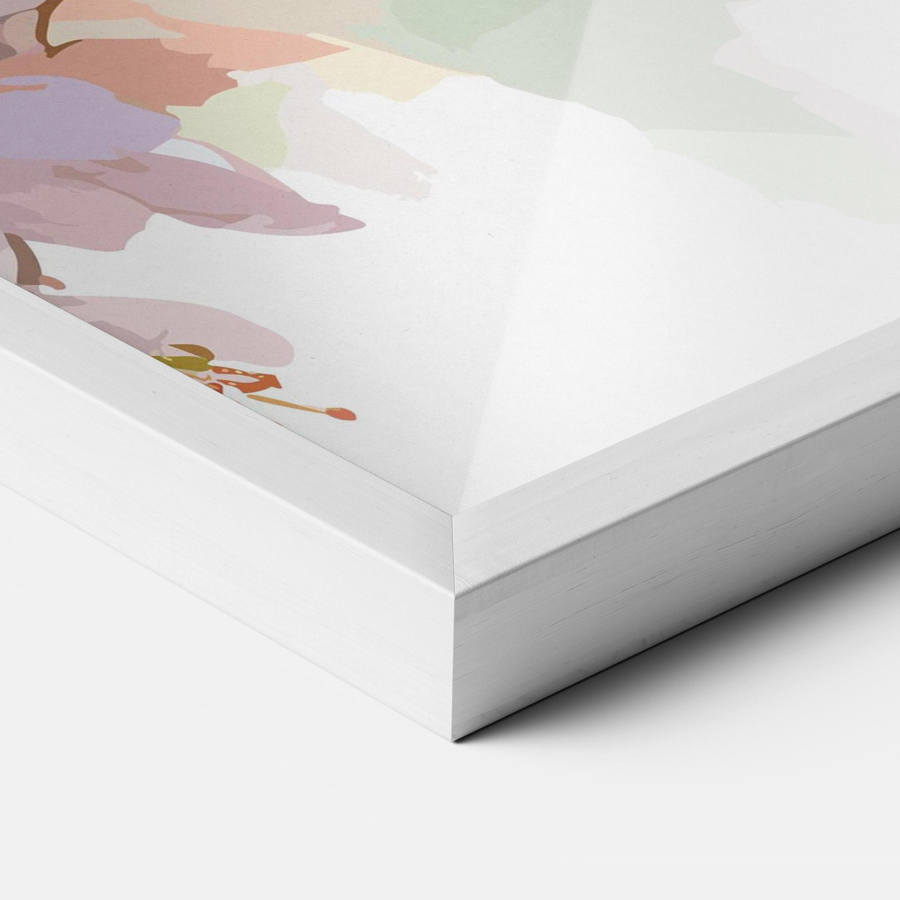 Keretezett Poszter Cute Green Parrot mockup 3