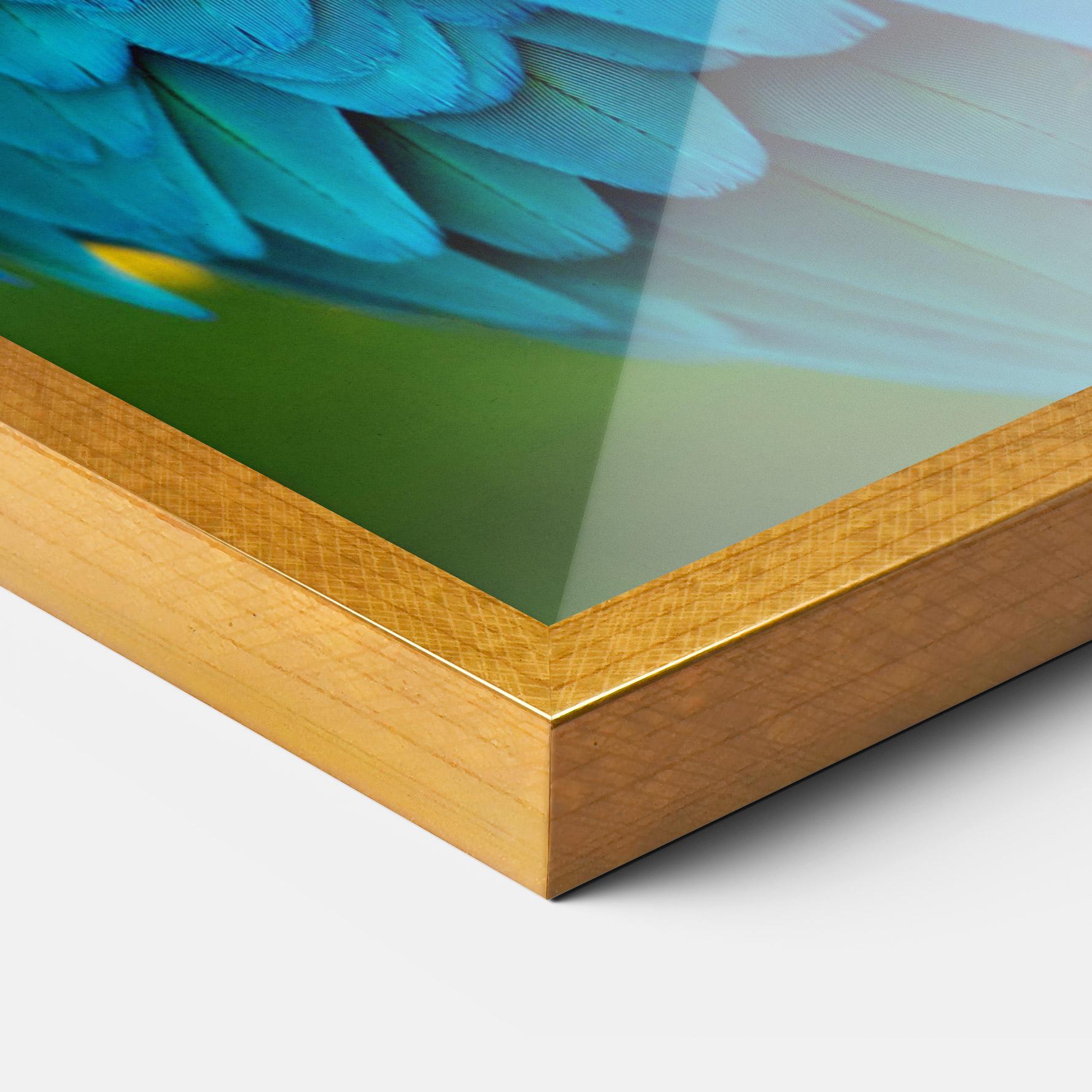 Keretezett Poszter Blue Parrot mockup 3