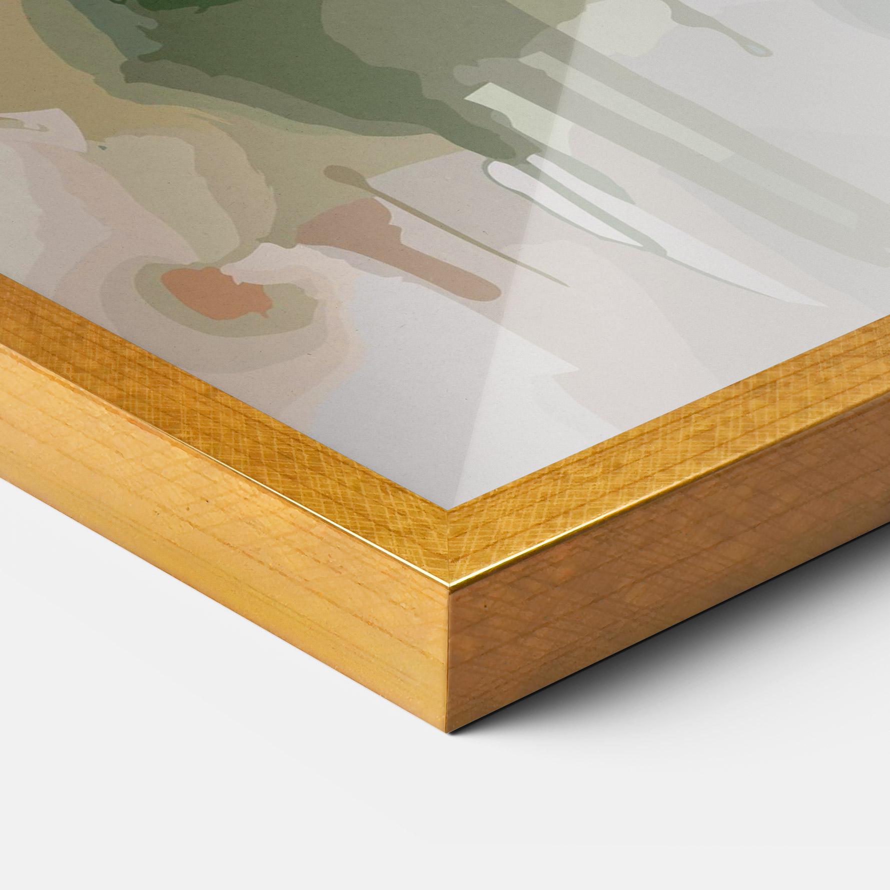 Keretezett Poszter Blue Pretty Bird mockup 3