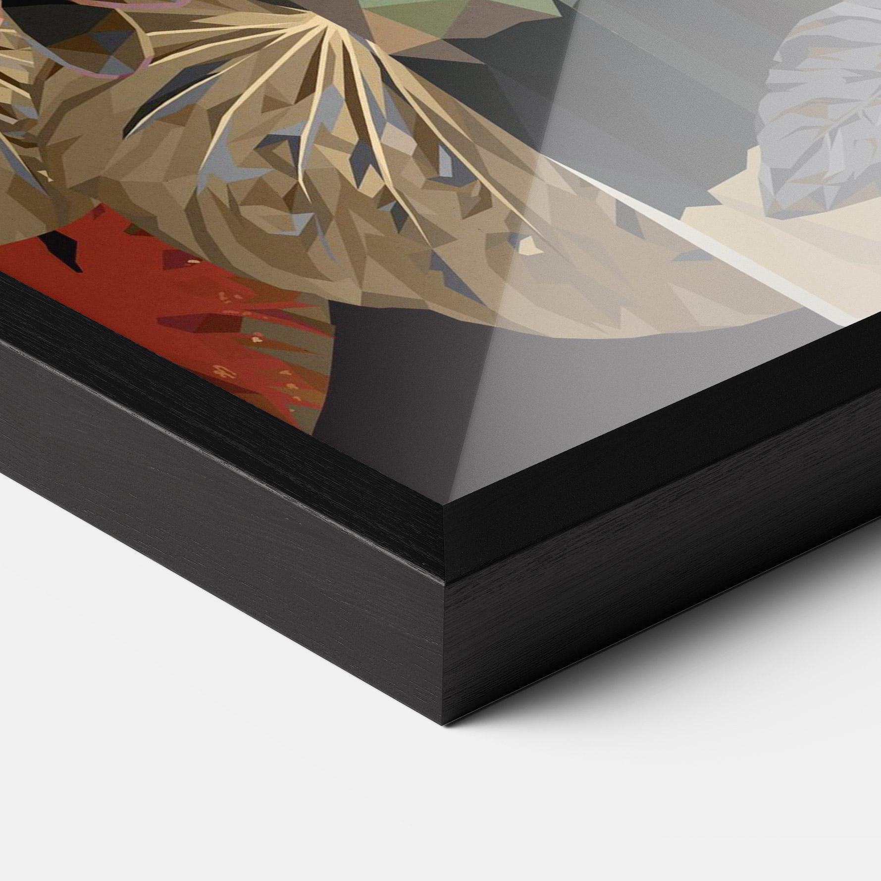 Keretezett Poszter Black Interesting Bird mockup 3