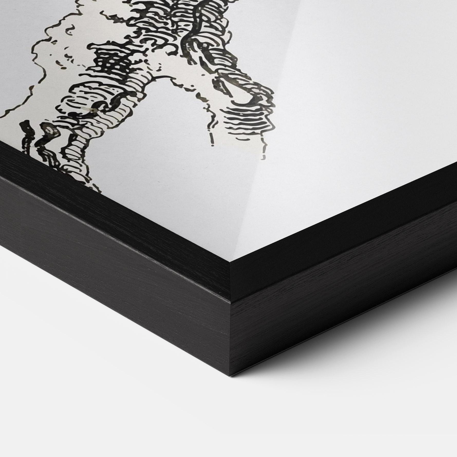 Keretezett Poszter Yellow Owl mockup 3