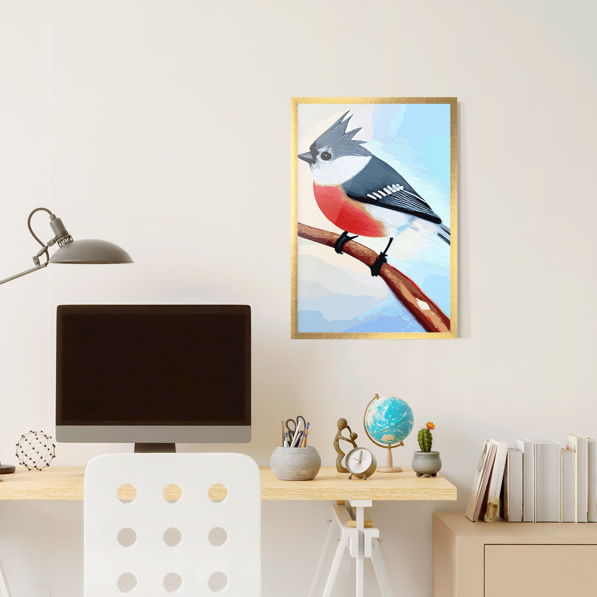 Blue Bird Painting mockup 6