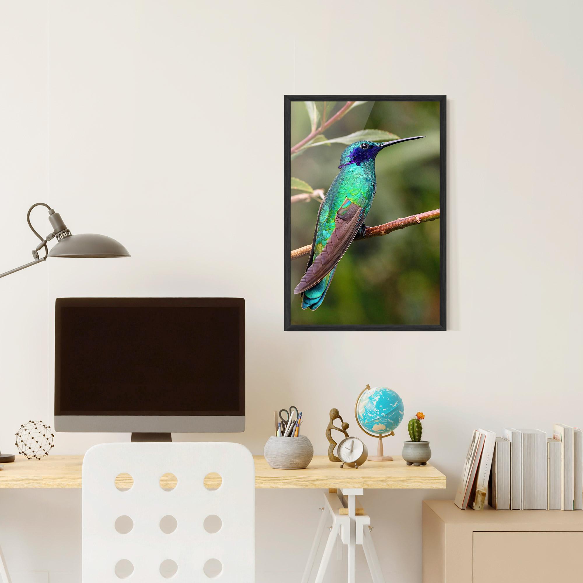 Keretezett Poszter Green Bird mockup 6