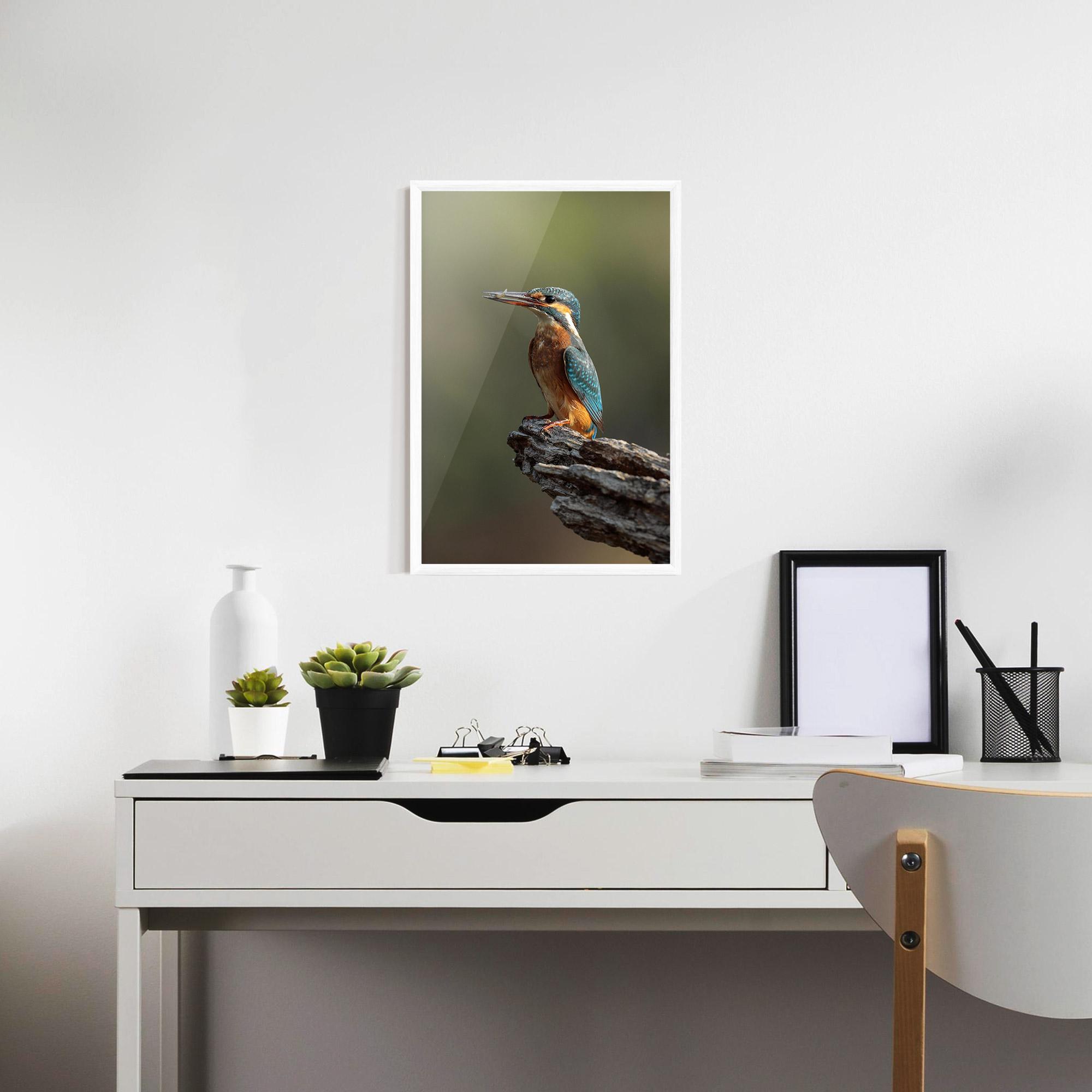 Keretezett Poszter Female Kingfisher mockup 7