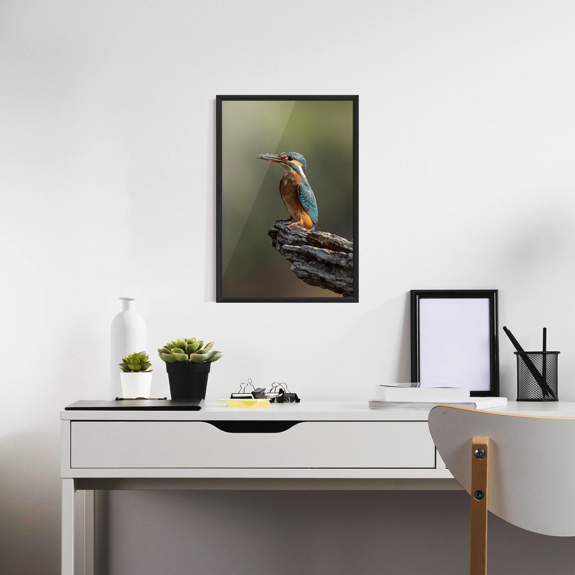 Keretezett Poszter Female Kingfisher mockup 7