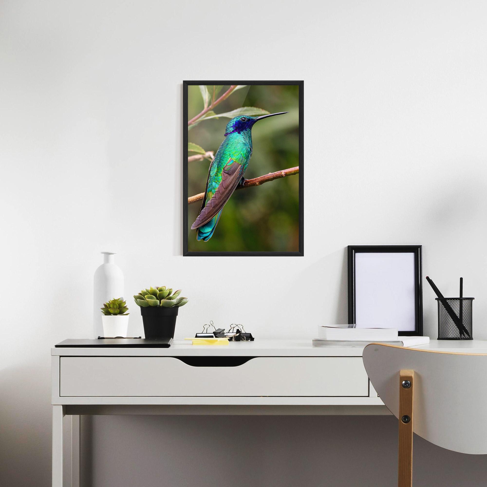 Keretezett Poszter Green Bird mockup 7