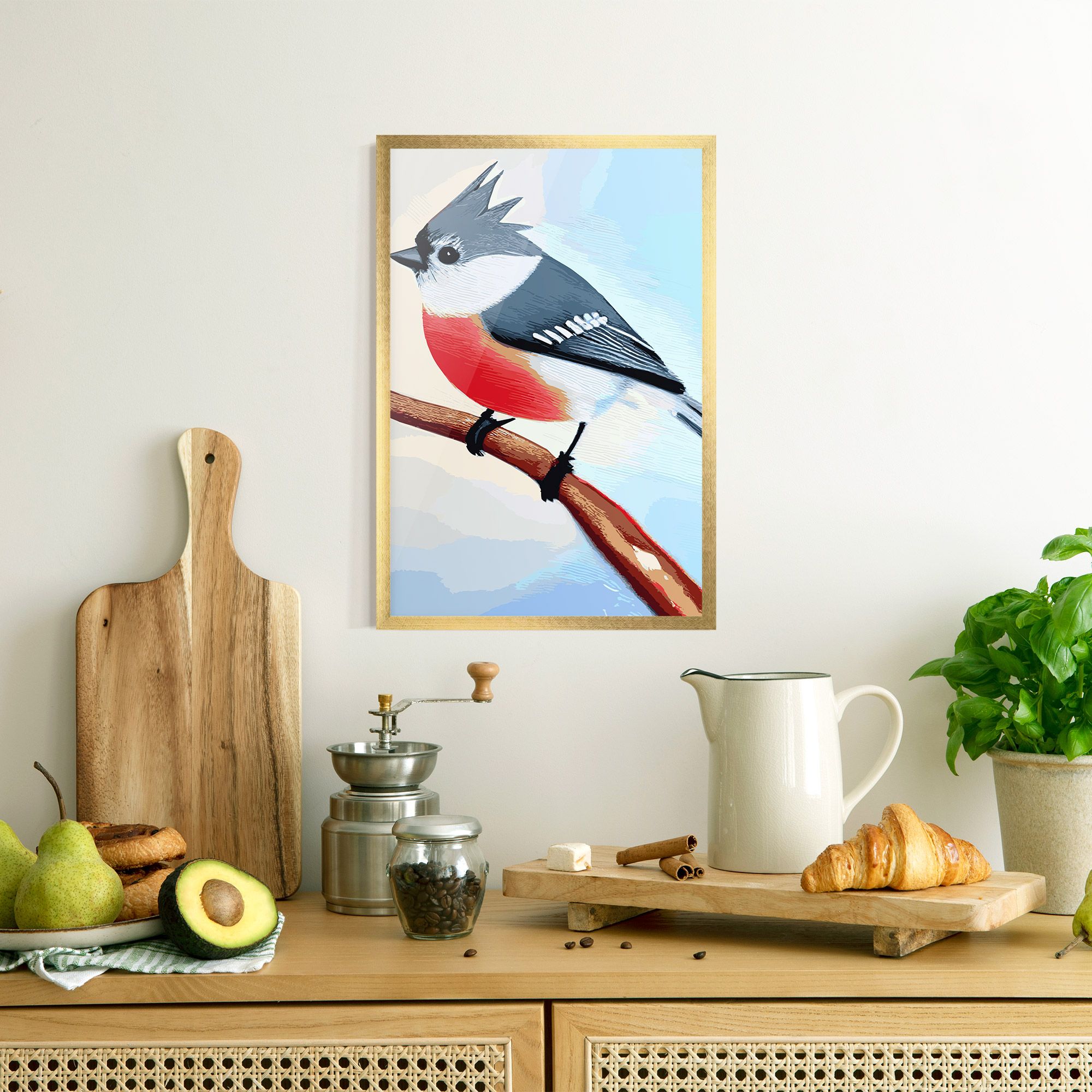 Blue Bird Painting mockup 8