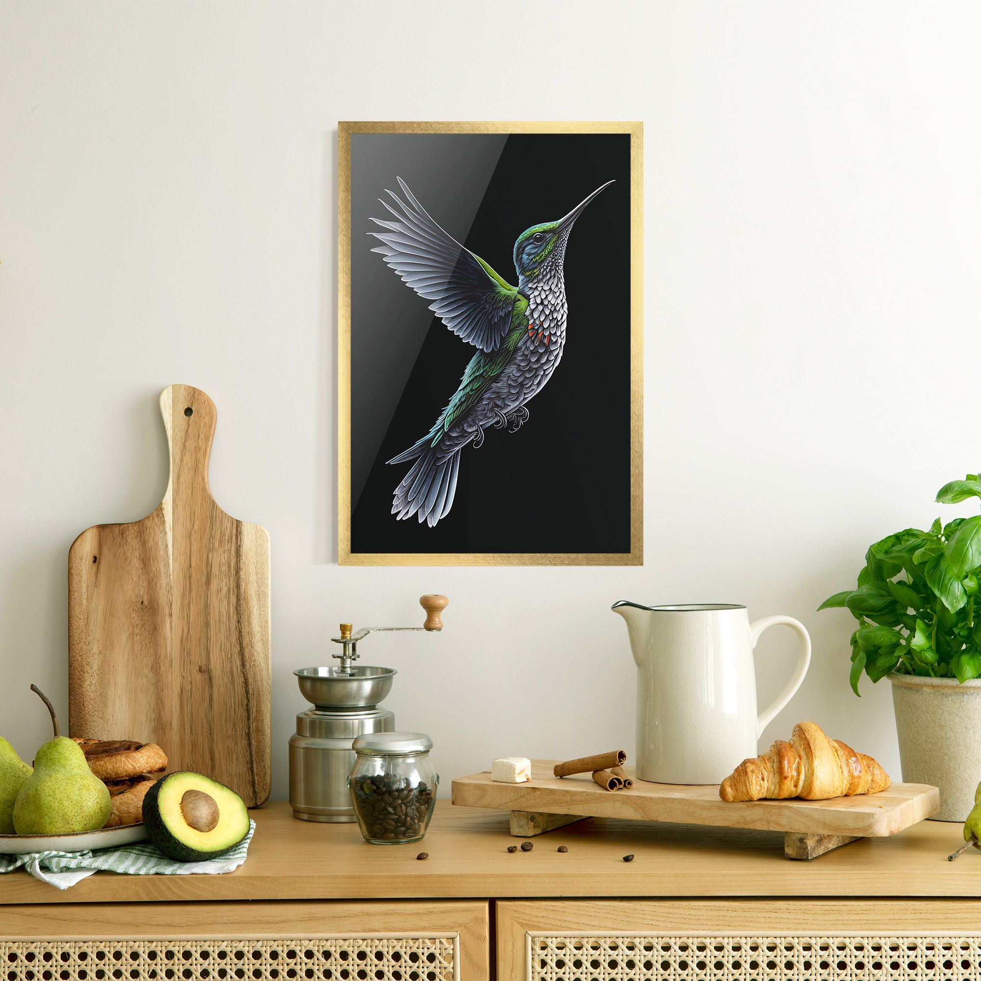 Green Hummingbird mockup 8