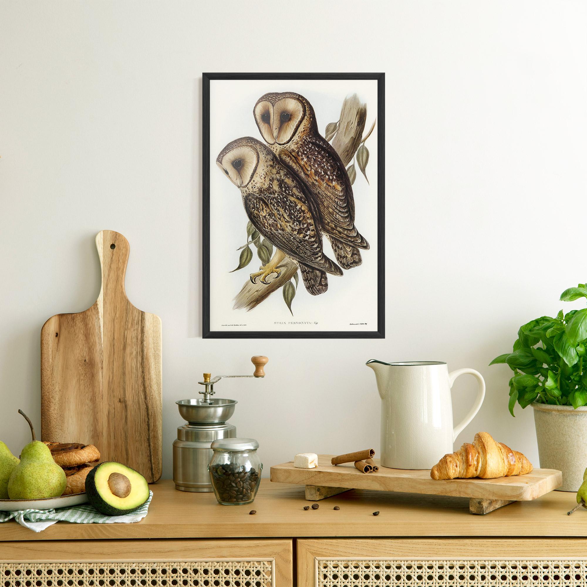 Keretezett Poszter Owl Family mockup 8