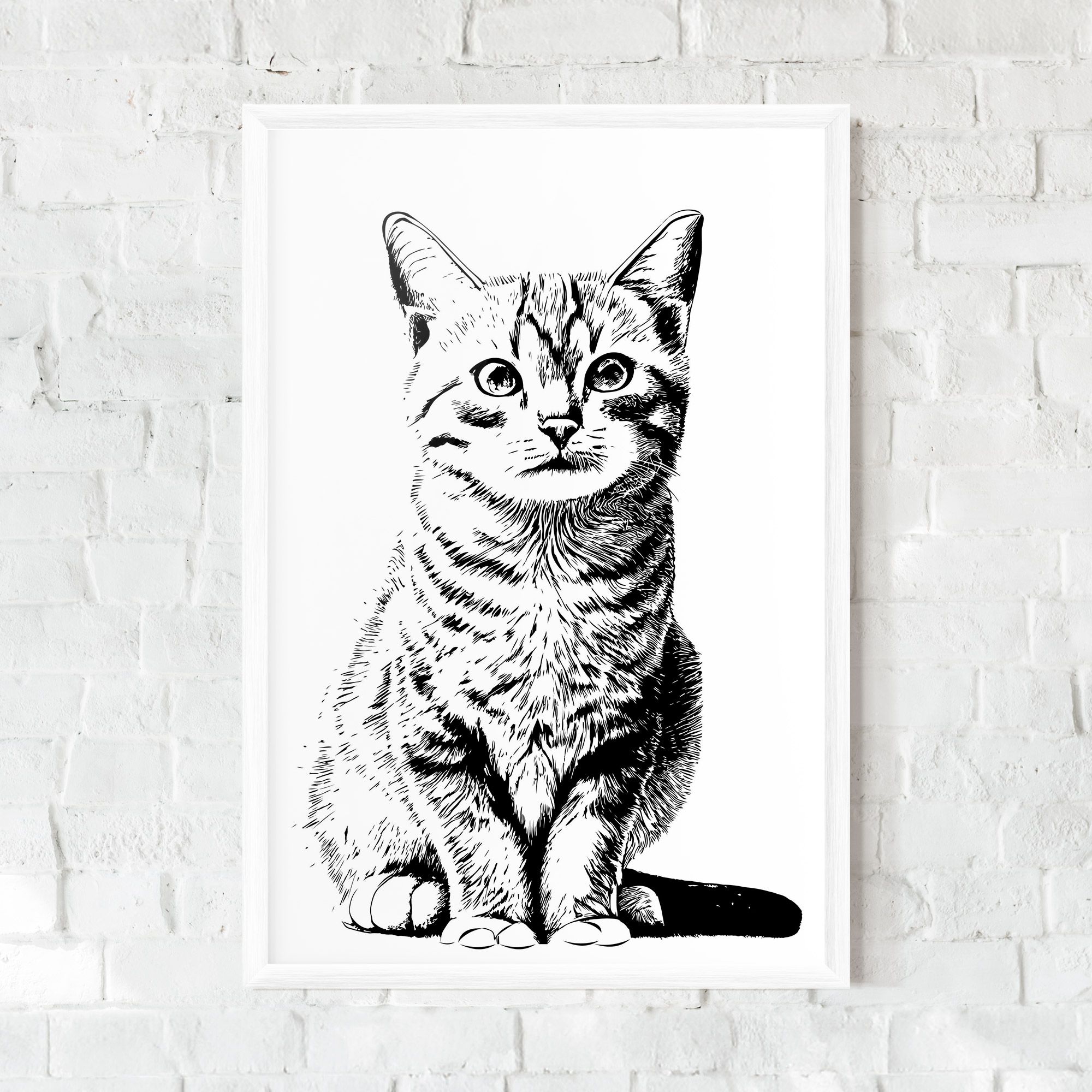 Hand Drawn Cat mockup 0