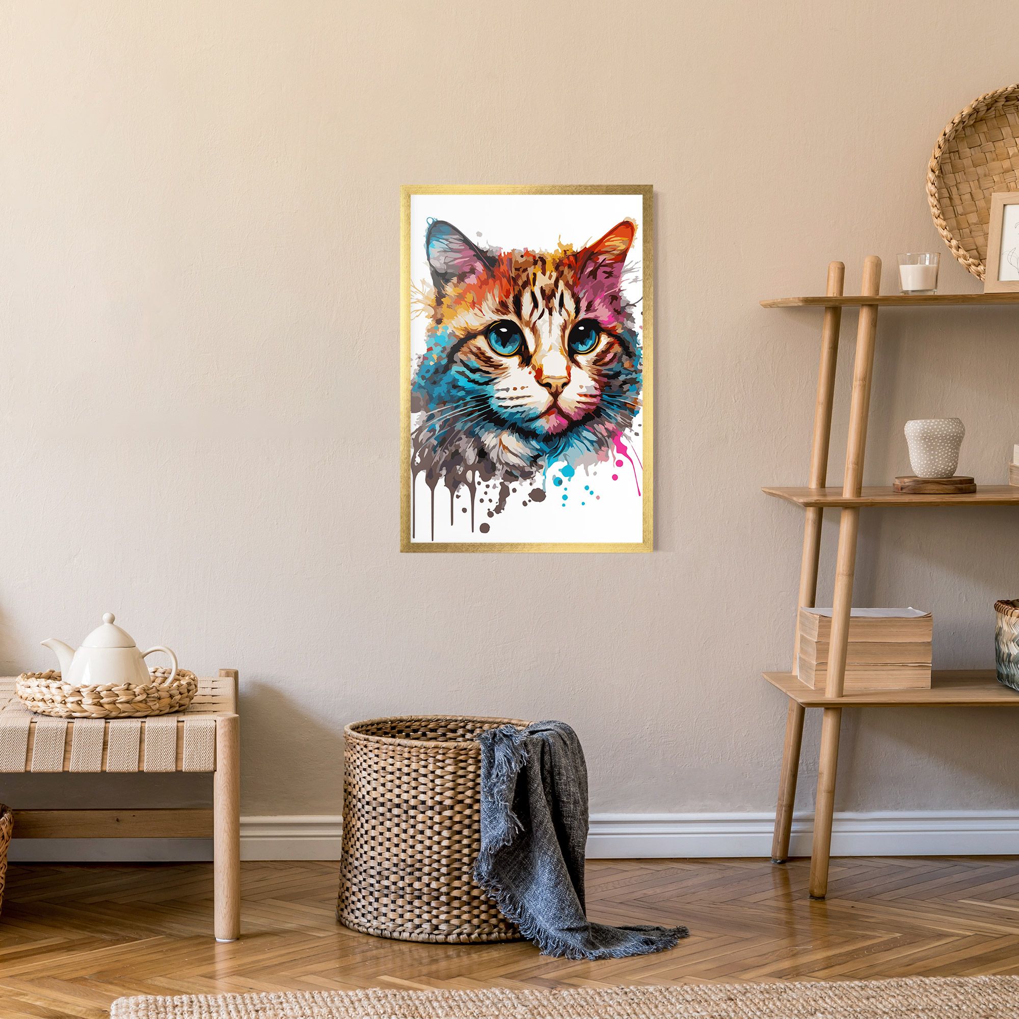 Blue Eyes Cat mockup 9