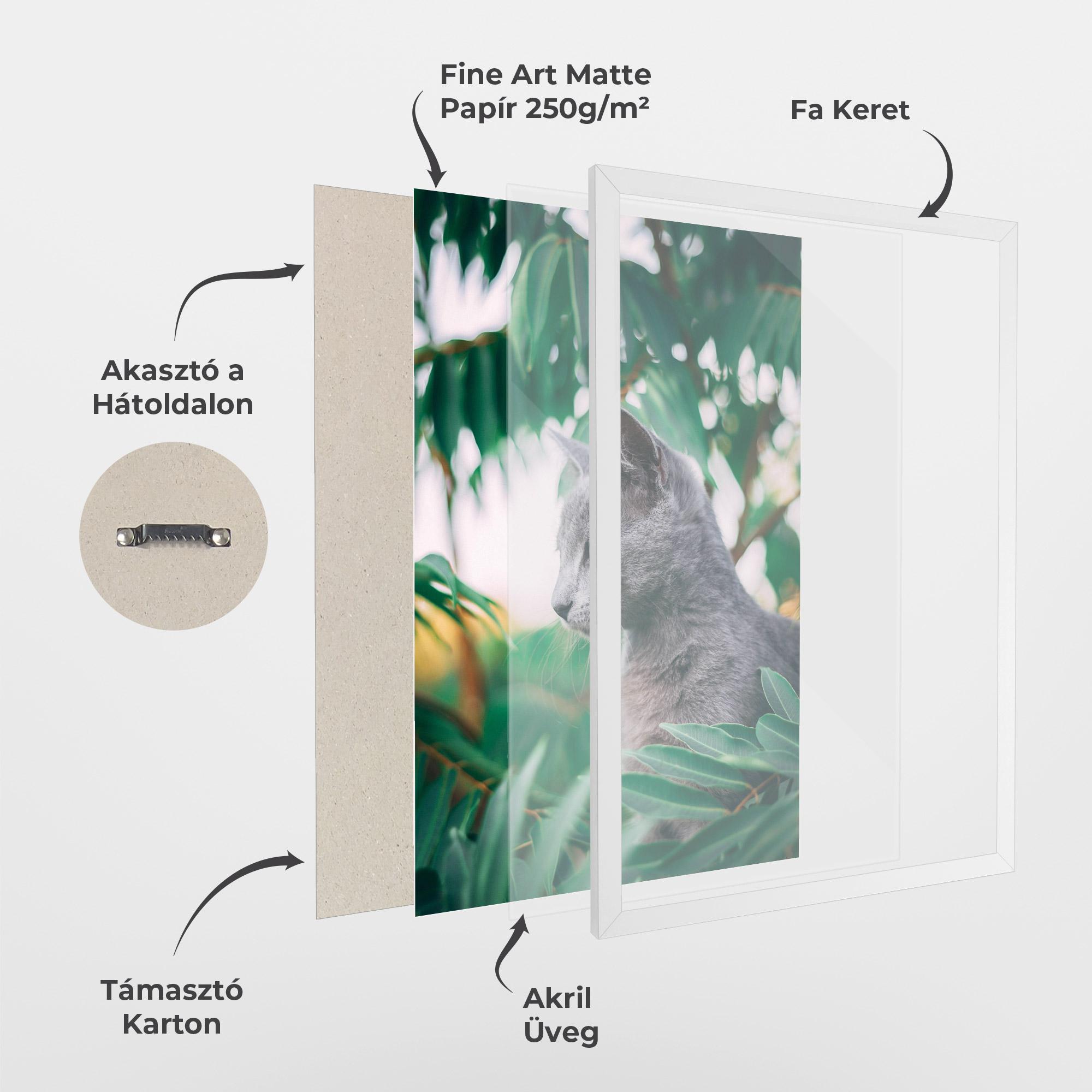 Keretezett Poszter Cat Tree mockup 1