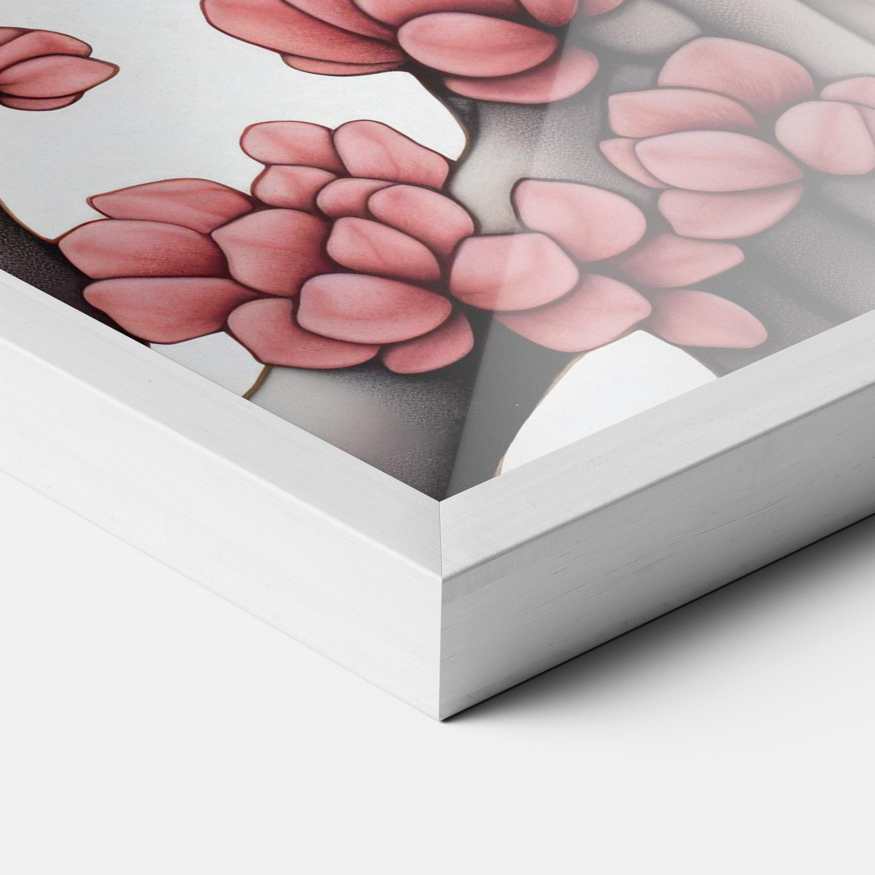 Keretezett Poszter Blue Eyes Cat Drawing mockup 3