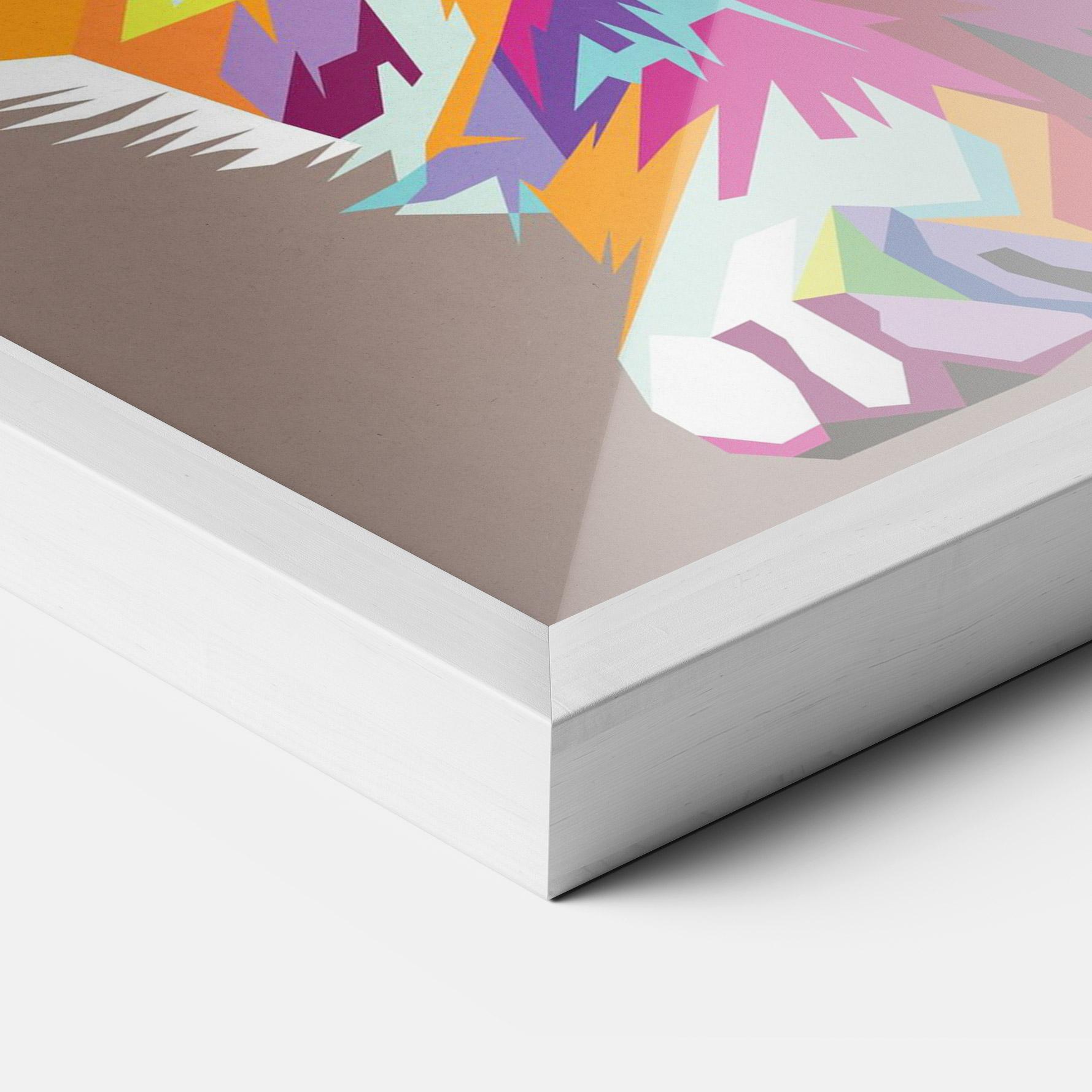 Keretezett Poszter Colorful Cat mockup 3