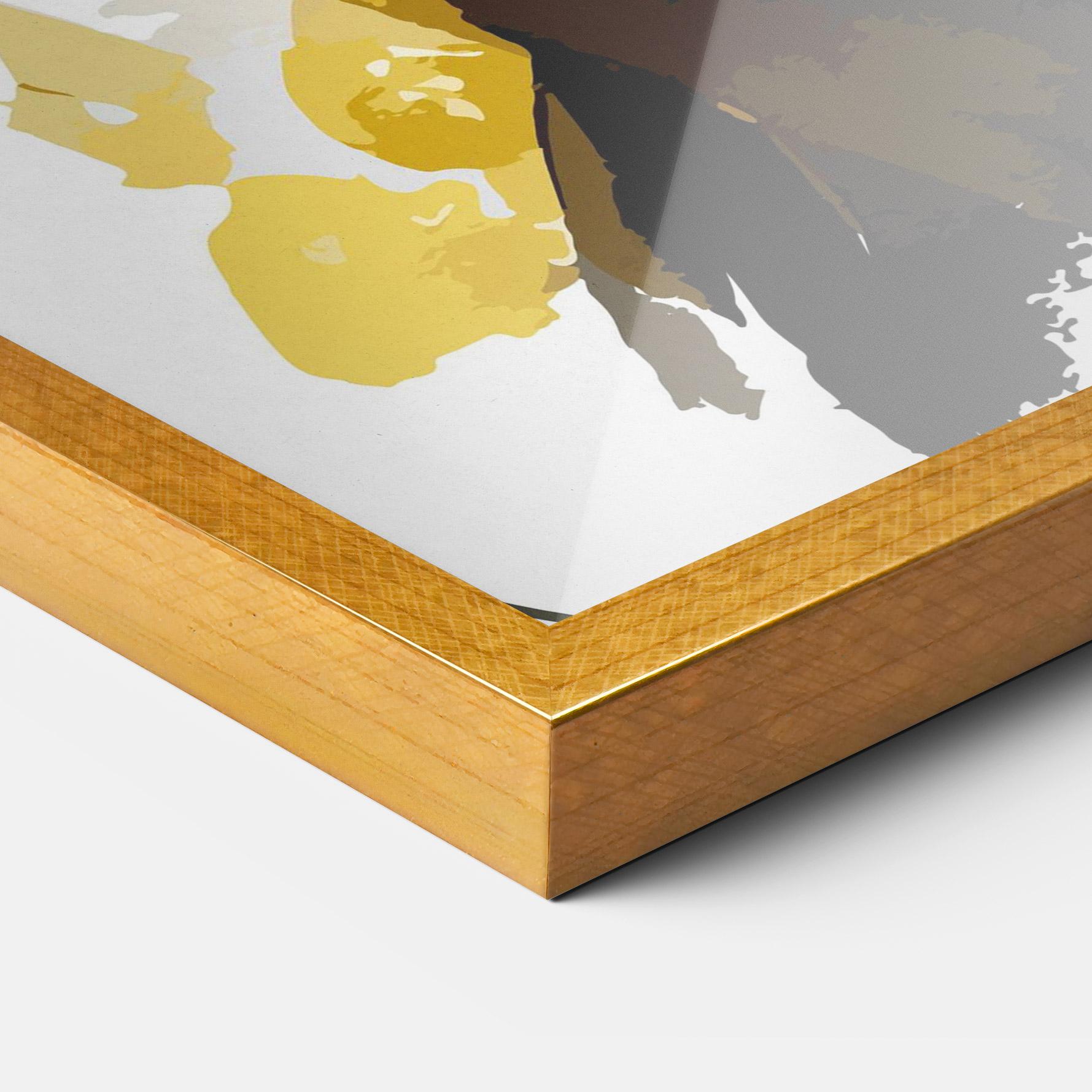 Keretezett Poszter Beautiful Black Cat mockup 3