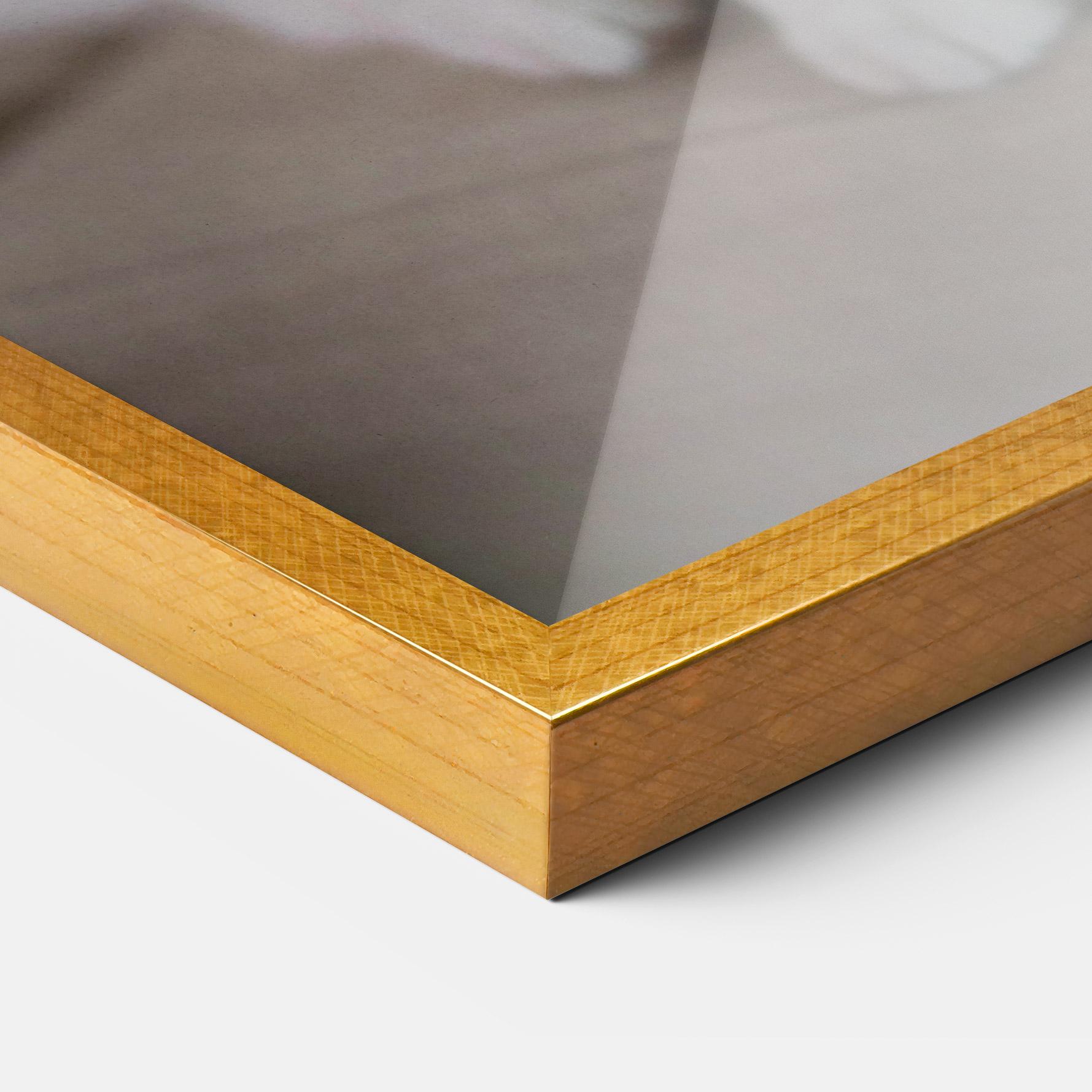 Keretezett Poszter Beautiful White Cat mockup 3