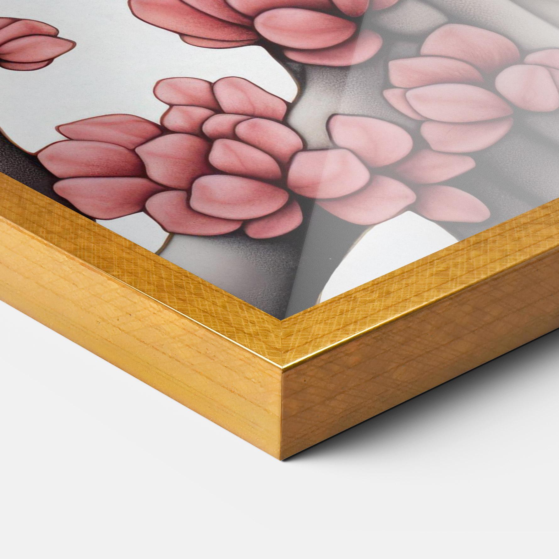 Keretezett Poszter Blue Eyes Cat Drawing mockup 3