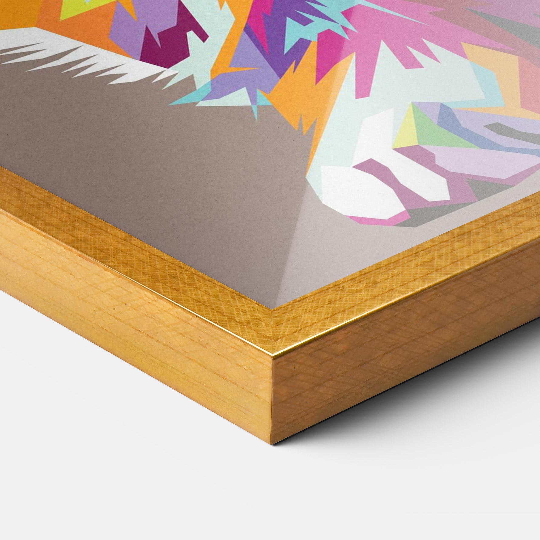 Keretezett Poszter Colorful Cat mockup 3