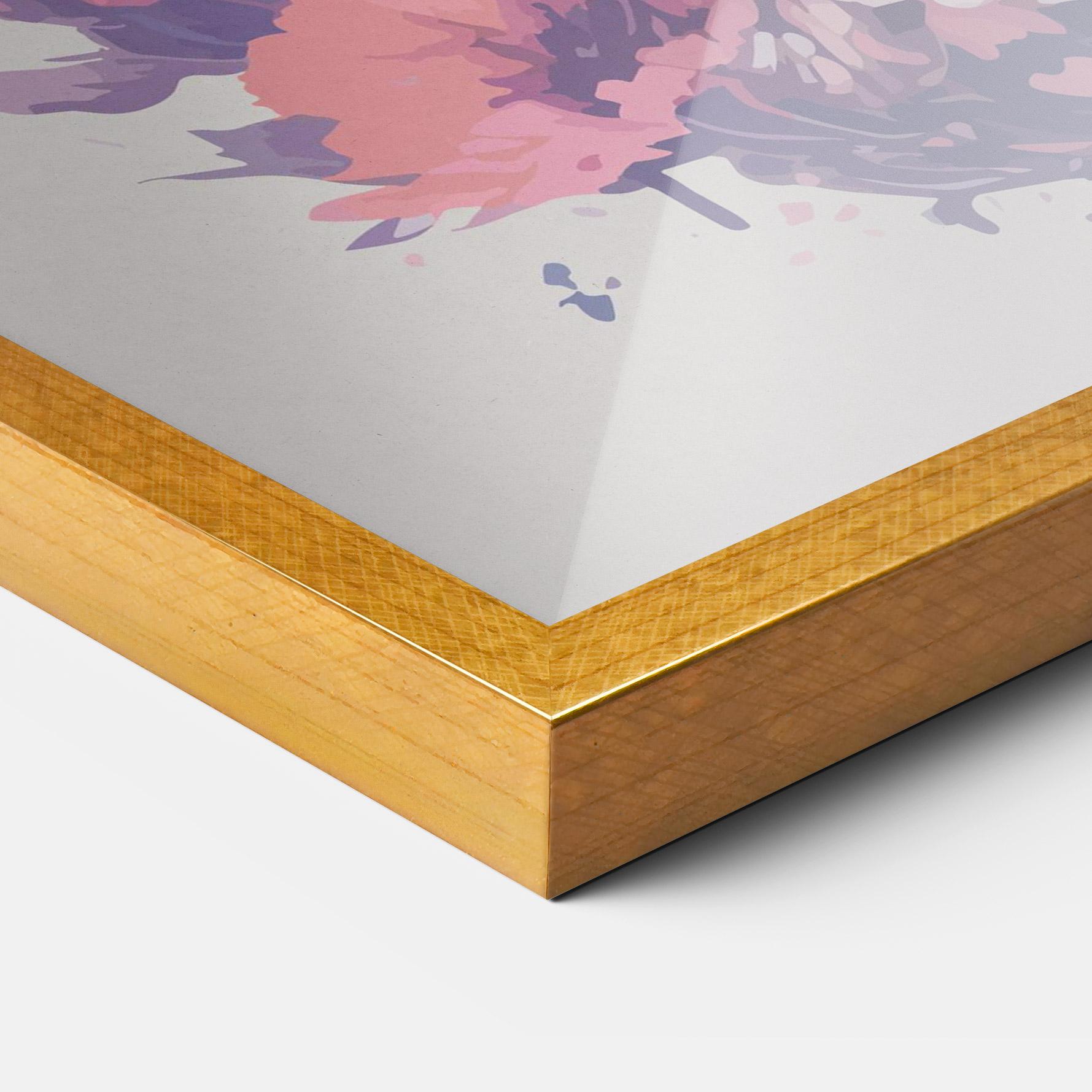 Keretezett Poszter Purple Cat mockup 3