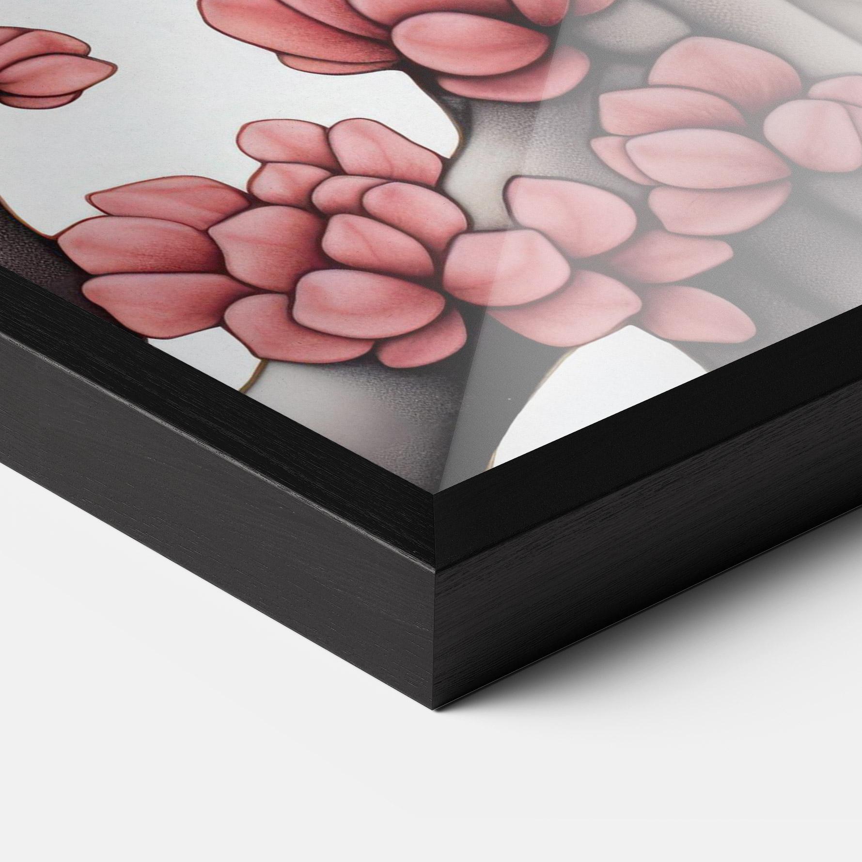 Keretezett Poszter Blue Eyes Cat Drawing mockup 3