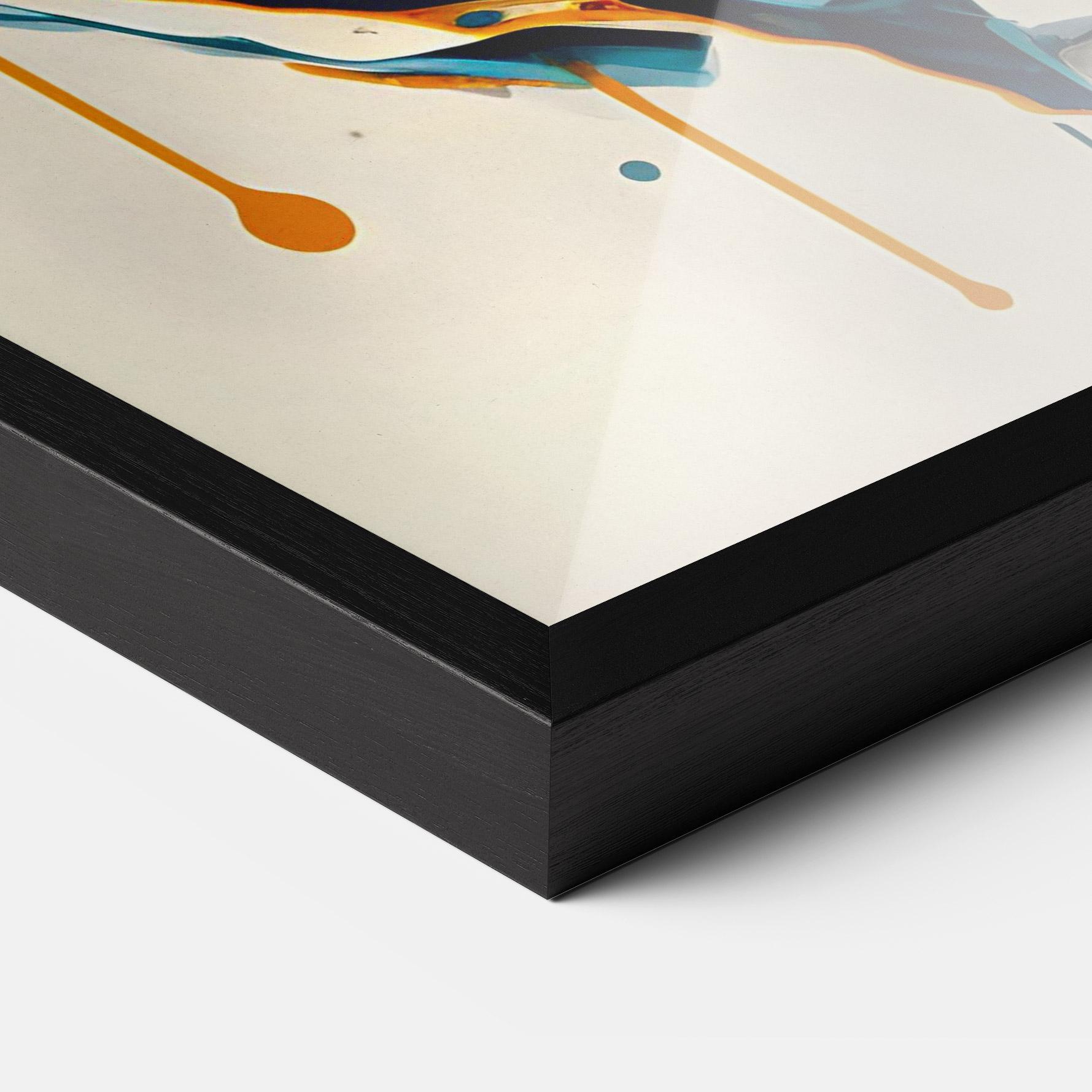 Keretezett Poszter Cat Glasses Art mockup 3