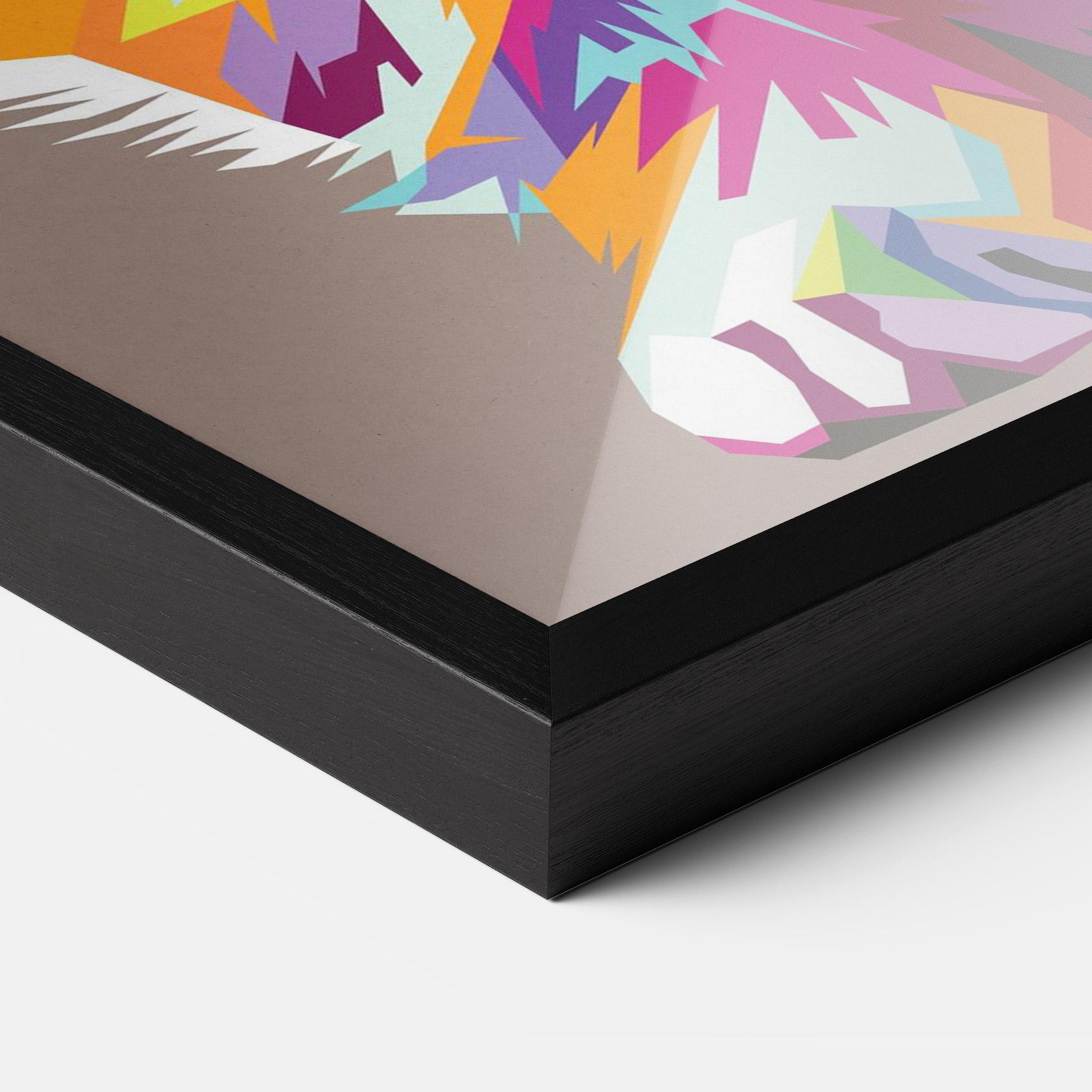 Keretezett Poszter Colorful Cat mockup 3