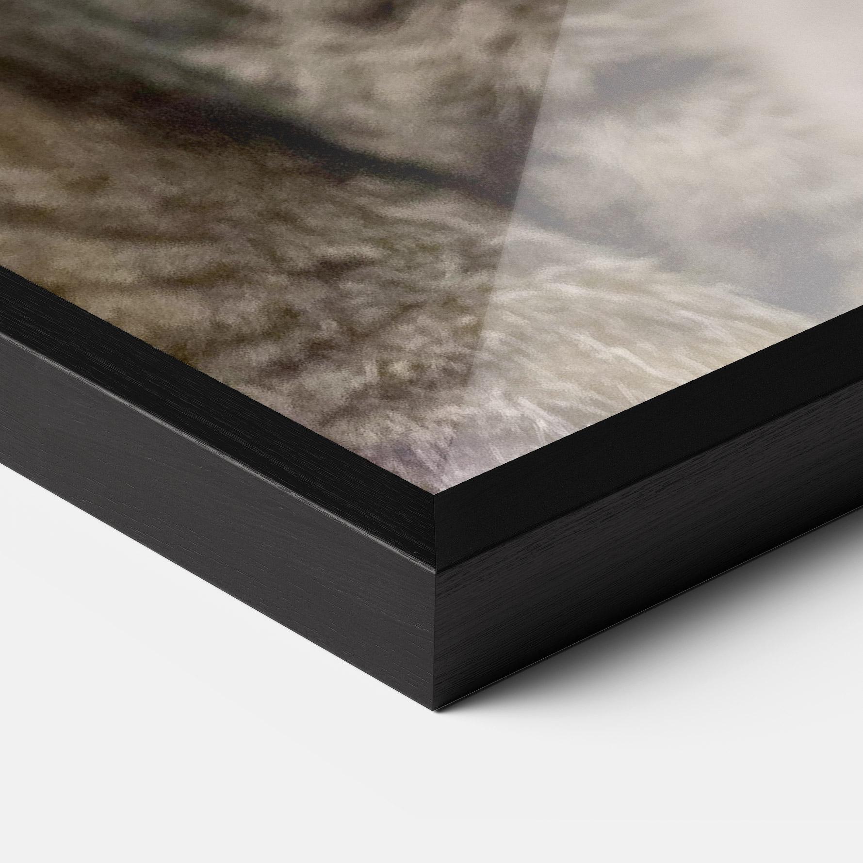 Keretezett Poszter Yellow Eyes Cat mockup 3