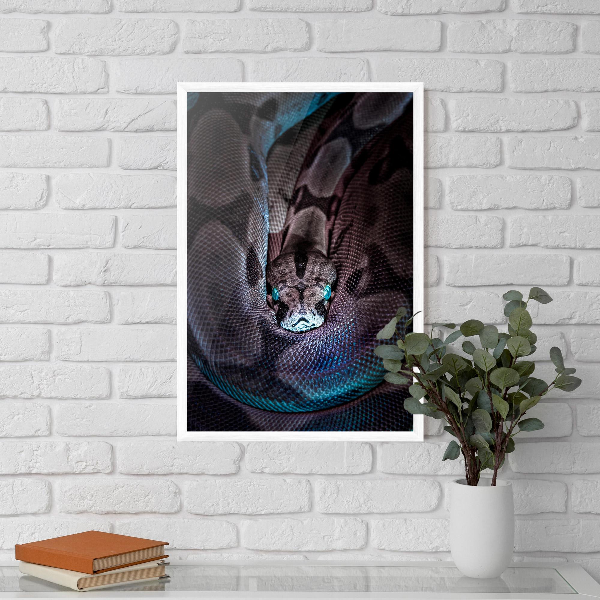 Keretezett Poszter Vibrant Snake mockup 5