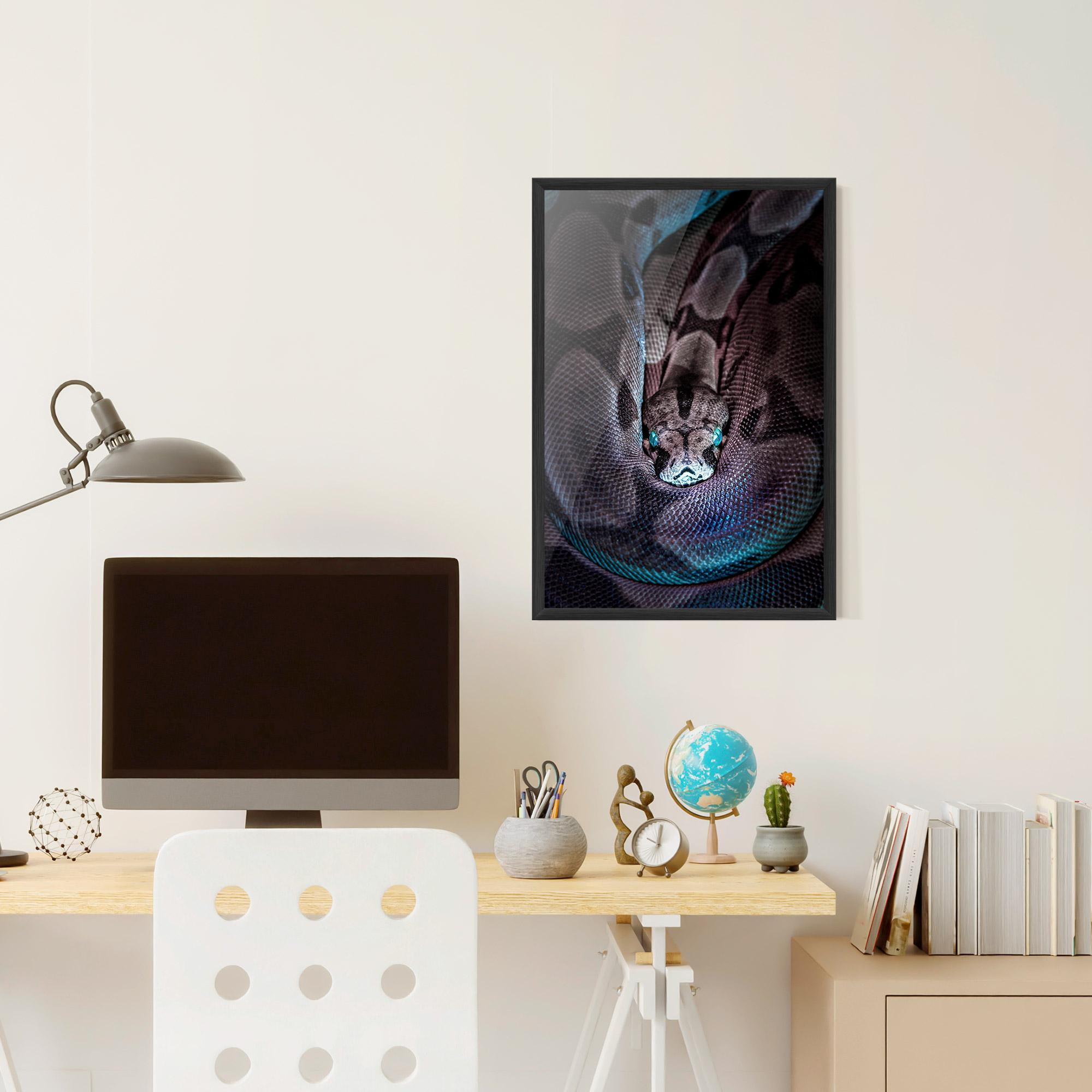 Keretezett Poszter Vibrant Snake mockup 6